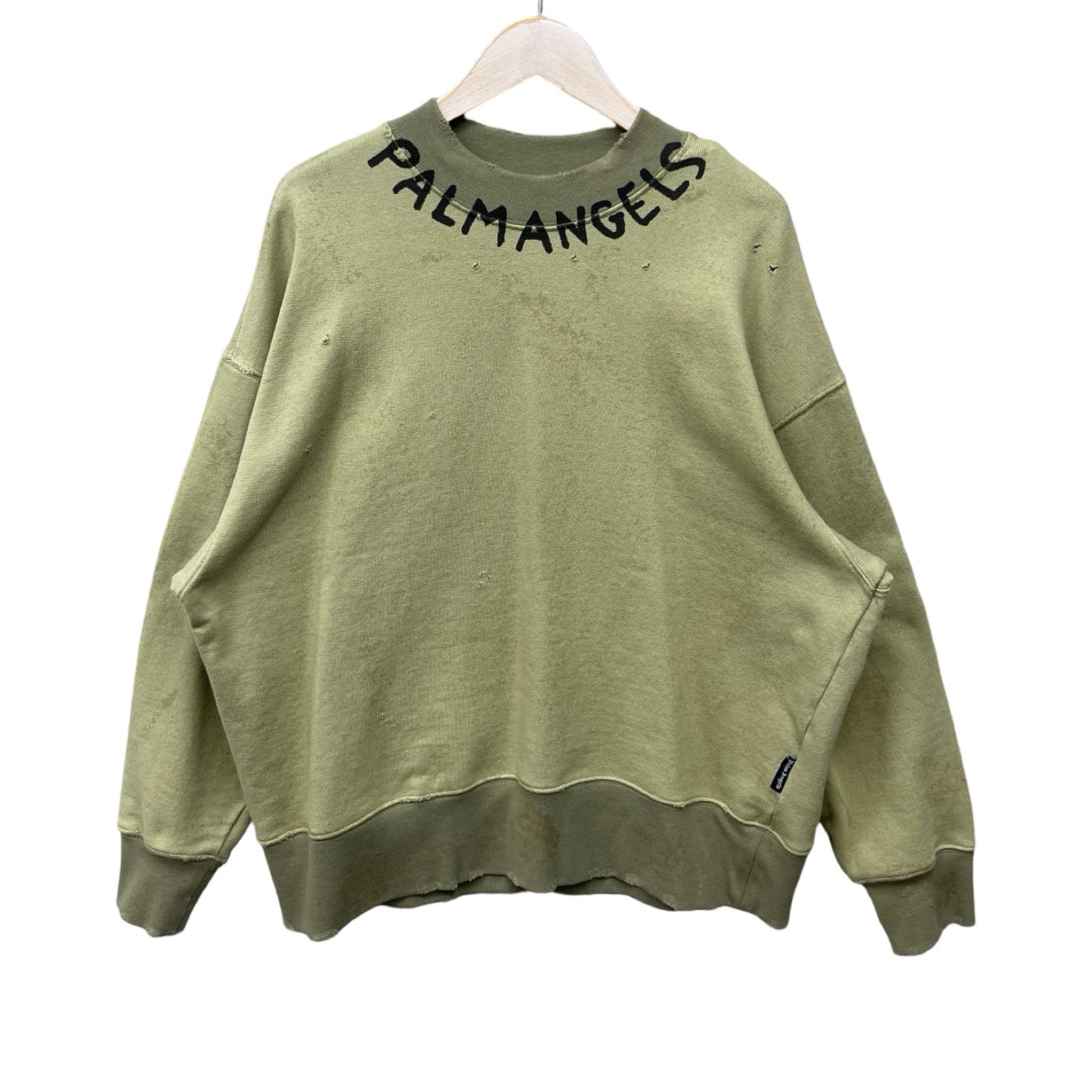 Palm Angels 2023SS Seasonal Logo Crewneck Sweatshirt PMBA065S23FLE0135610 Size S