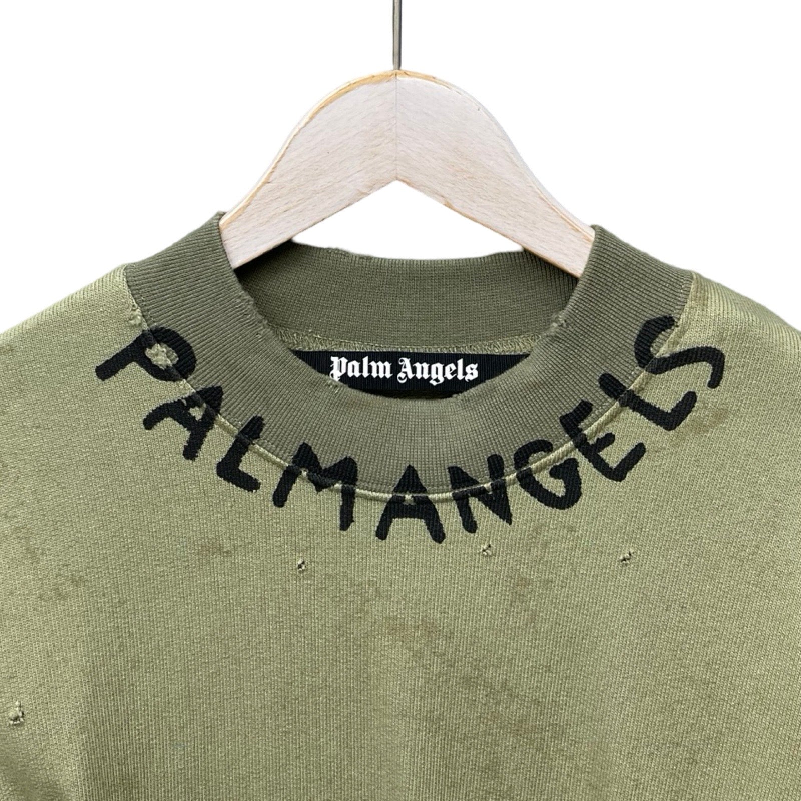 Palm Angels 2023SS Seasonal Logo Crewneck Sweatshirt PMBA065S23FLE0135610 Size S