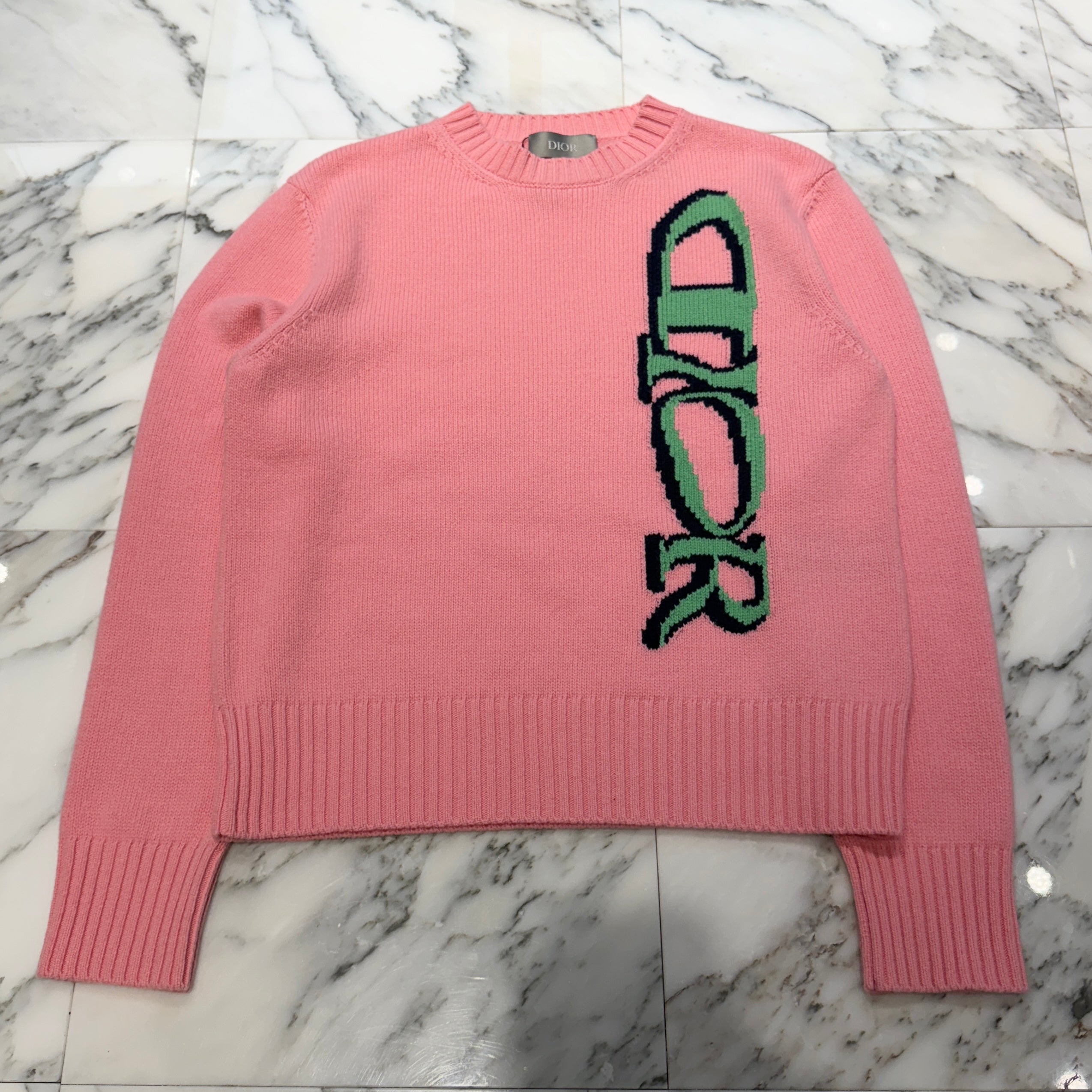 DIOR × Lewis Hamilton 2024AW Logo Knit Sweater 513M609AT663 Size M