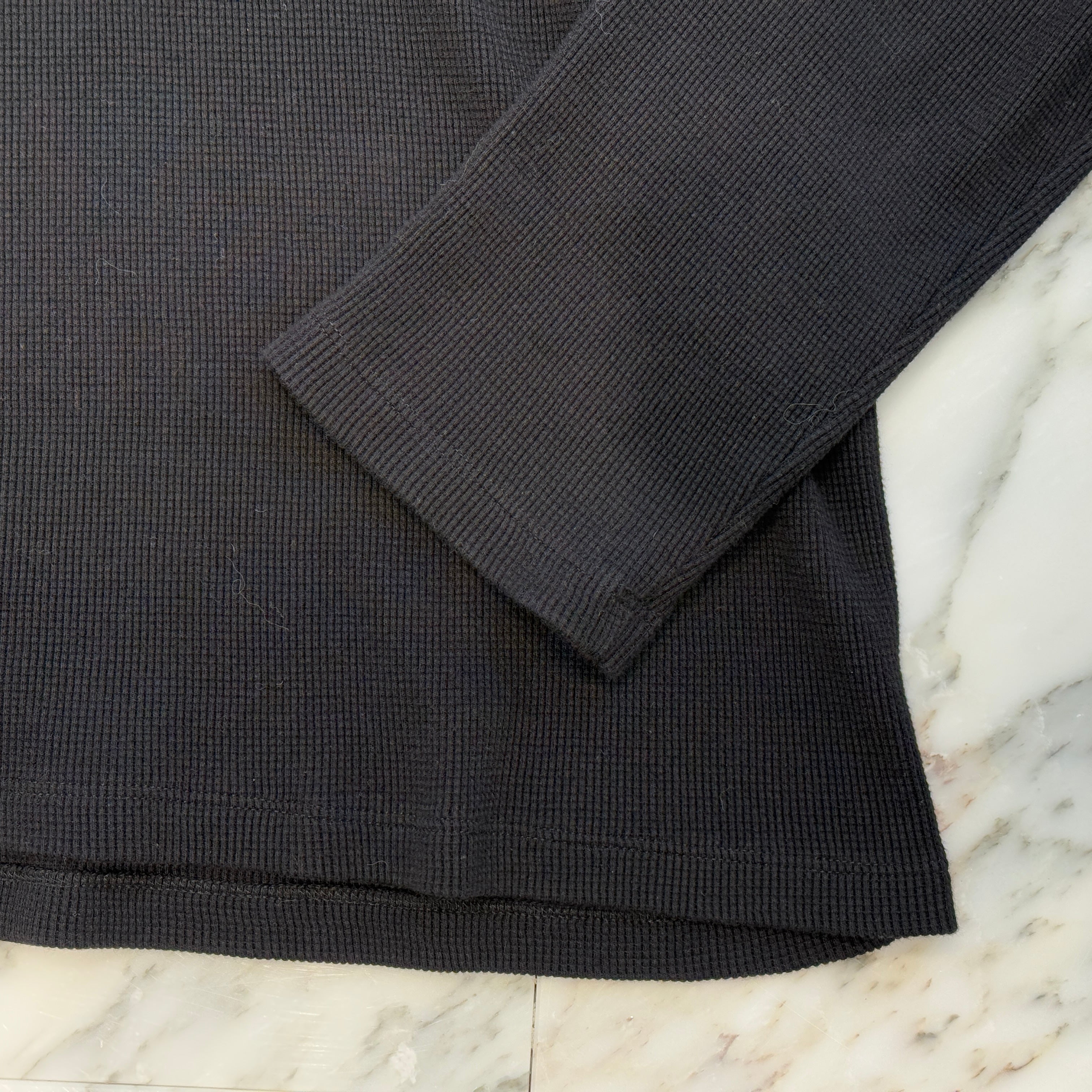 CHROME HEARTS King Taco 3 Cemetery Cross Embroidery Thermal Long Sleeve Tee Size XXL クロムハ―ツ キングタコ 3セメタリークロス刺繍 サーマルロングスリーブTシャツ サイズXXL