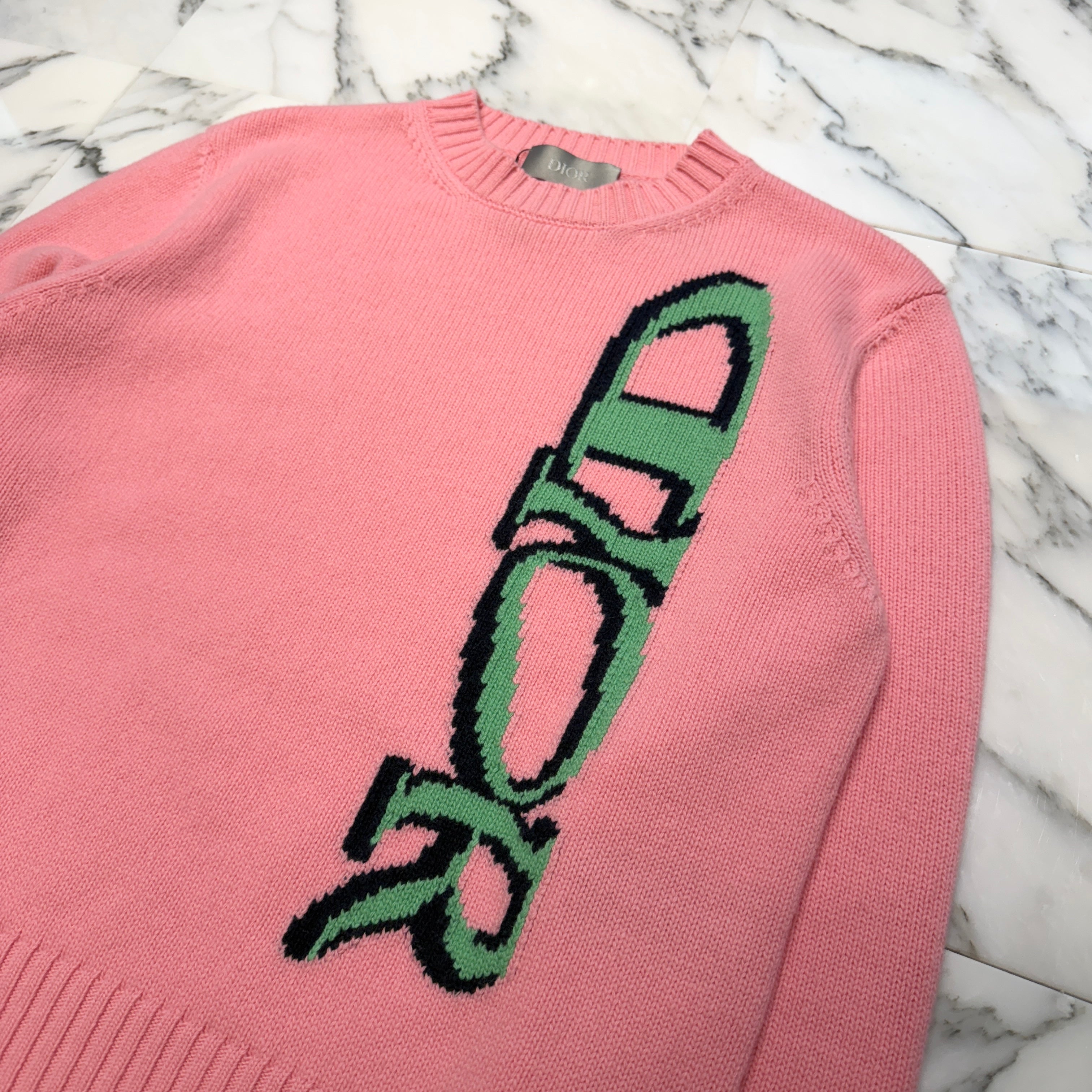 DIOR × Lewis Hamilton 2024AW Logo Knit Sweater 513M609AT663 Size M