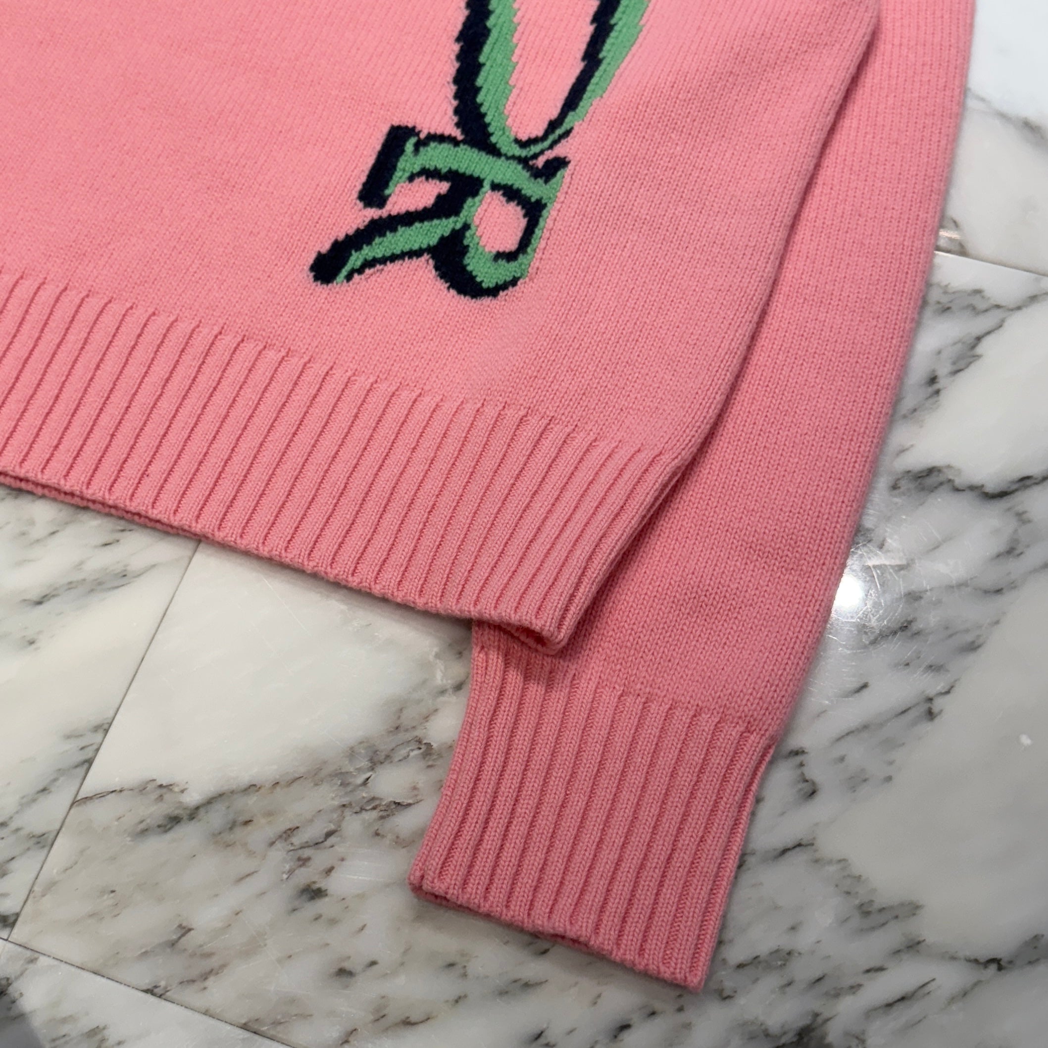 DIOR × Lewis Hamilton 2024AW Logo Knit Sweater 513M609AT663 Size M ディオール×ルイスハミルトン ロゴ ニットセーター サイズM