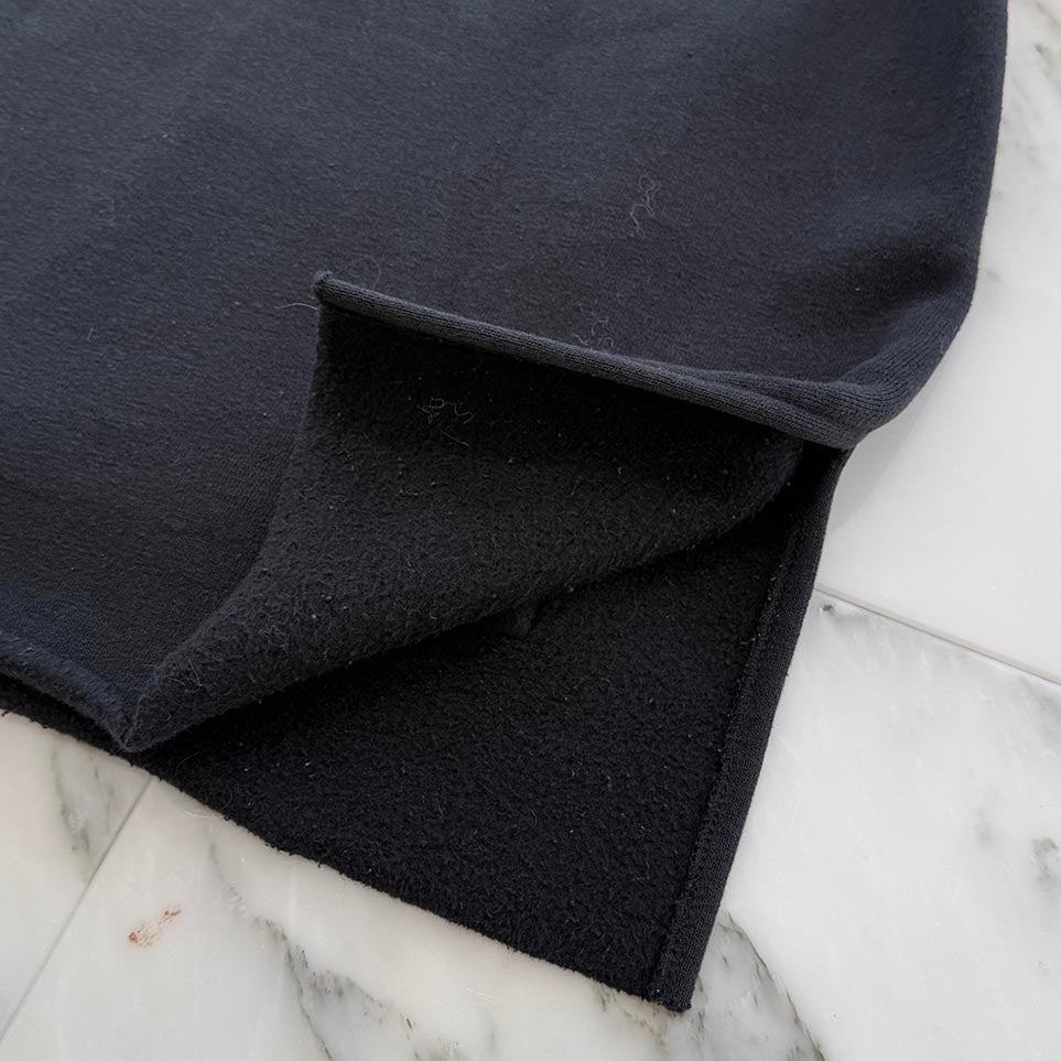 CHROME HEARTS Y NOT Cemetery Cross Leather Patch Arm Leather Sweat Shirt Size S クロムハーツ ワイノット セメタリークロス レザーパッチ アームレザー スウェットシャツ サイズS