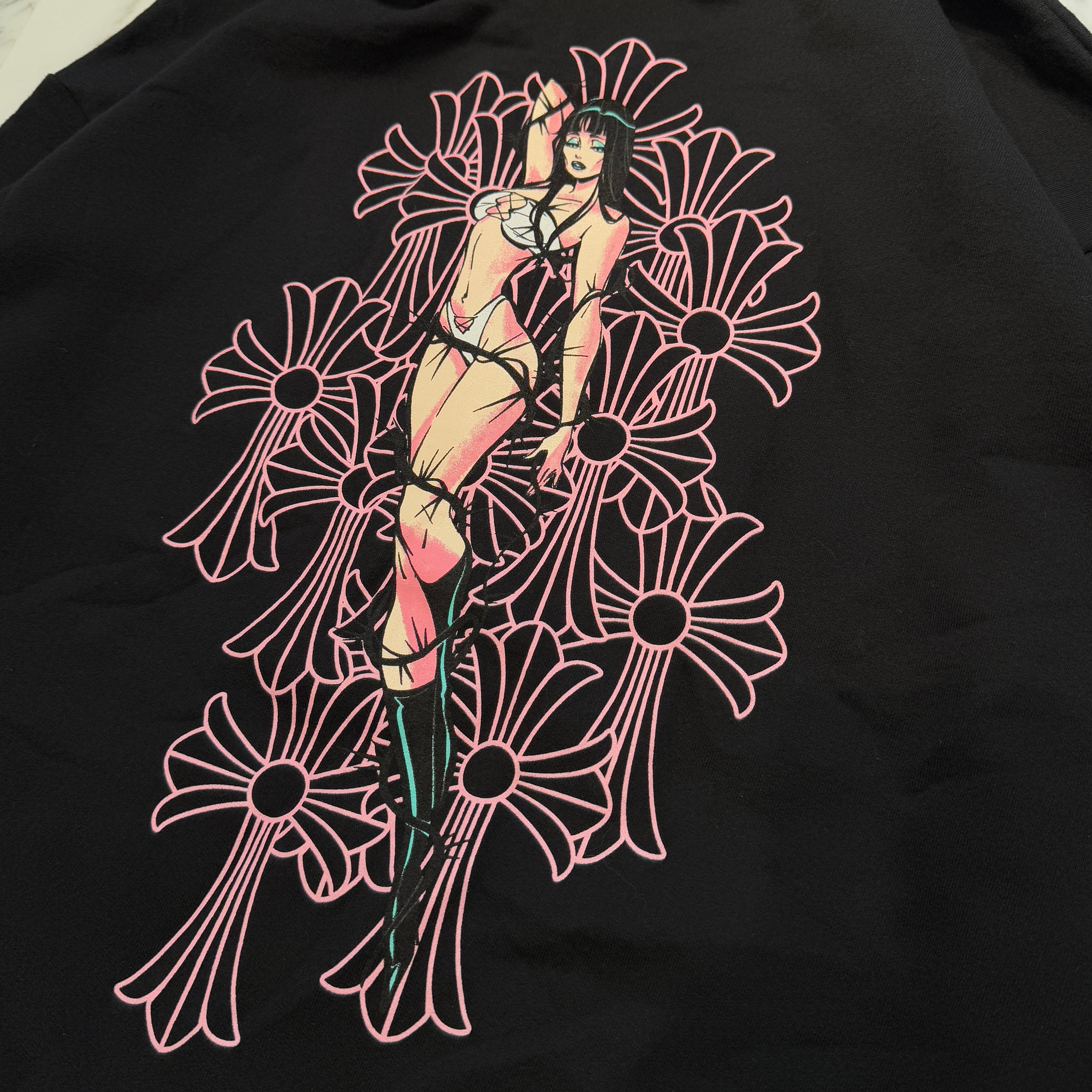 CHROME HEARTS × DEADLLY DOLL Zip Up Hoodie Size XL クロムハーツ × デッドリードール ジップアップフーディ サイズXL