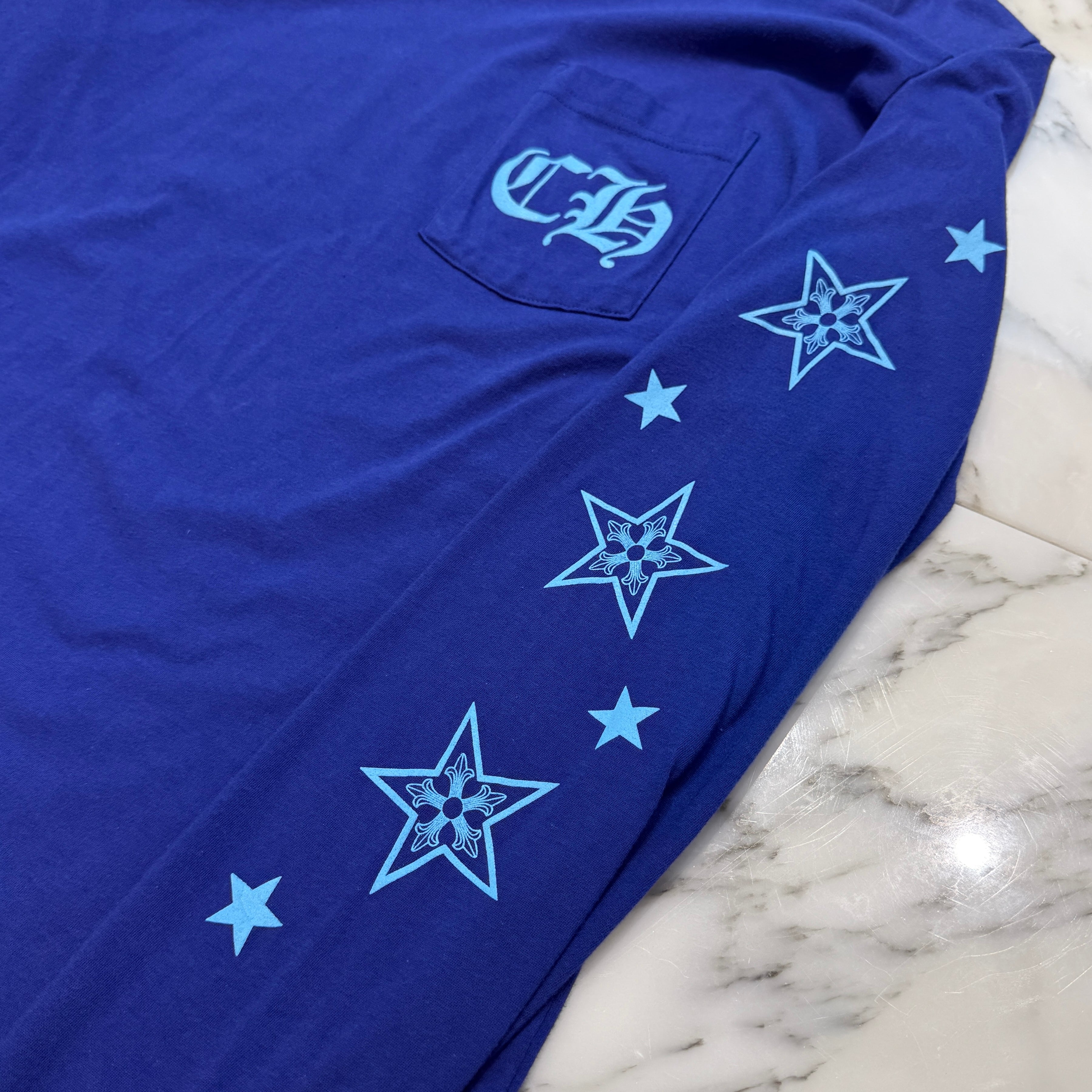 CHROME HEARTS Star Print Long Sleeve Tee Size L クロムハーツ スタープリント ロングスリーブTシャツ サイズL