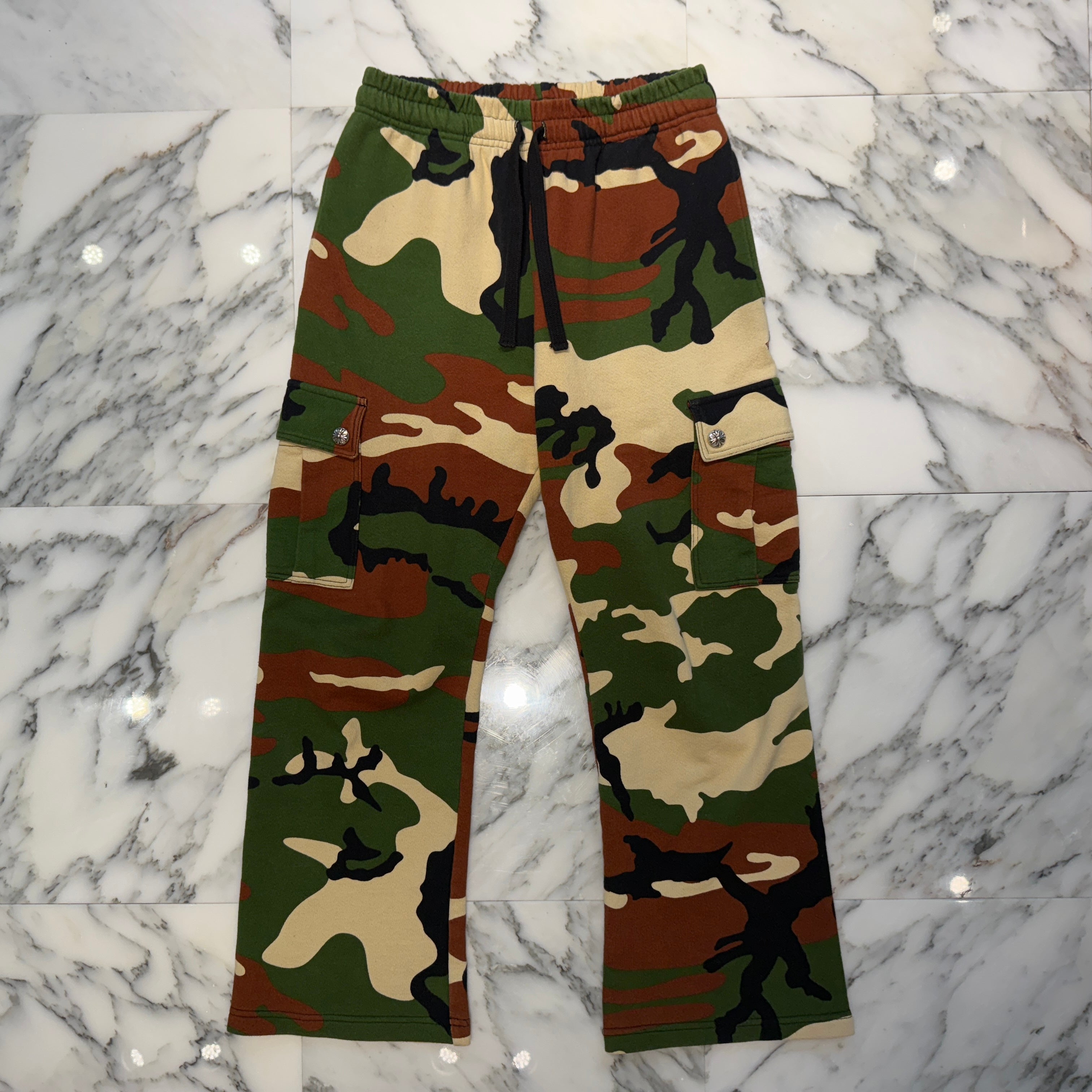 CHROME HEARTS×MATTY BOY 2022SS PPO Caution Sweat Cargo Pants Size S クロムハーツ×マッティボーイ コーション スウェットカーゴパンツ サイズS