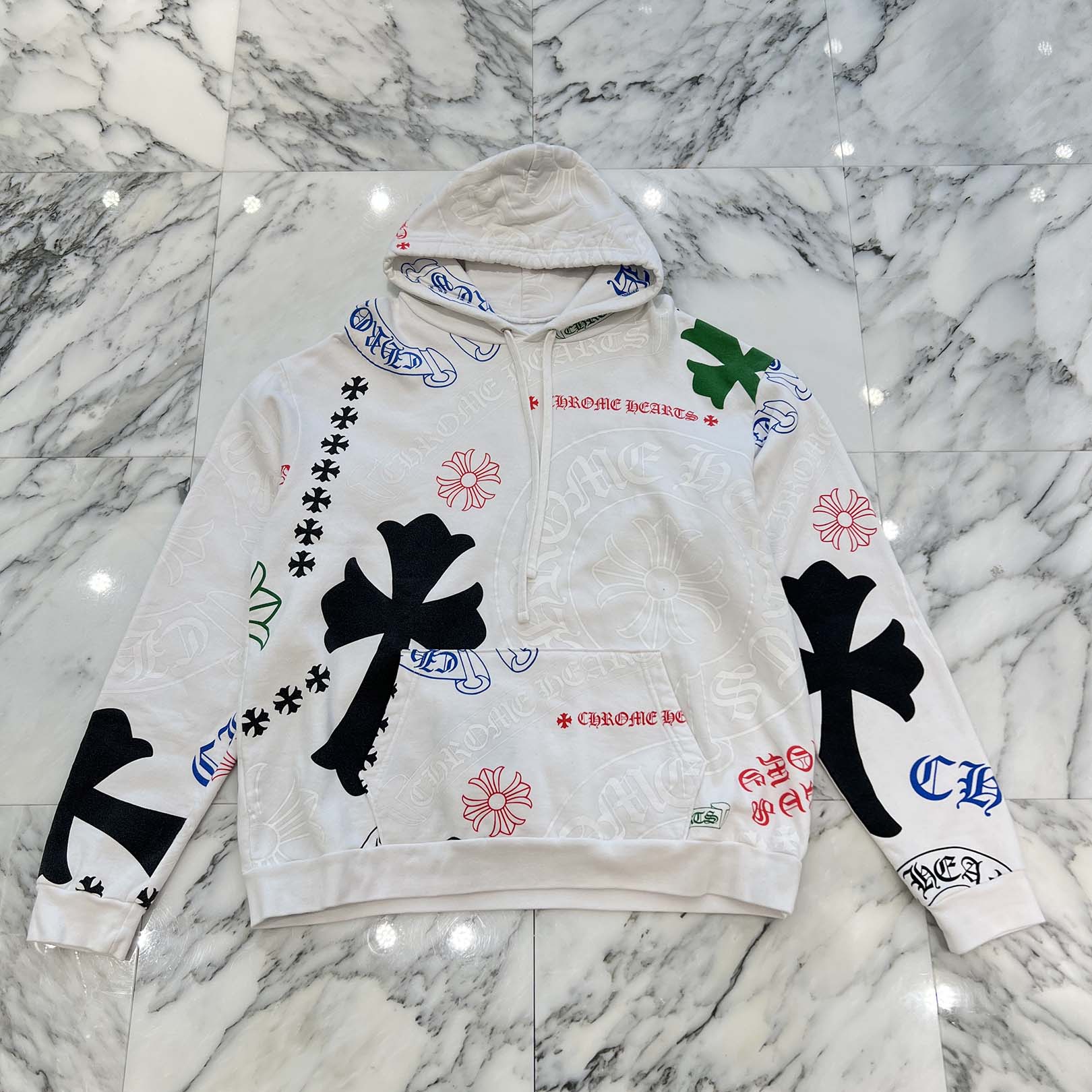 CHROME HEARTS Stencil Pullover Hoodie Size L クロムハーツ ステンシル プルオーバーフーディ サイズL