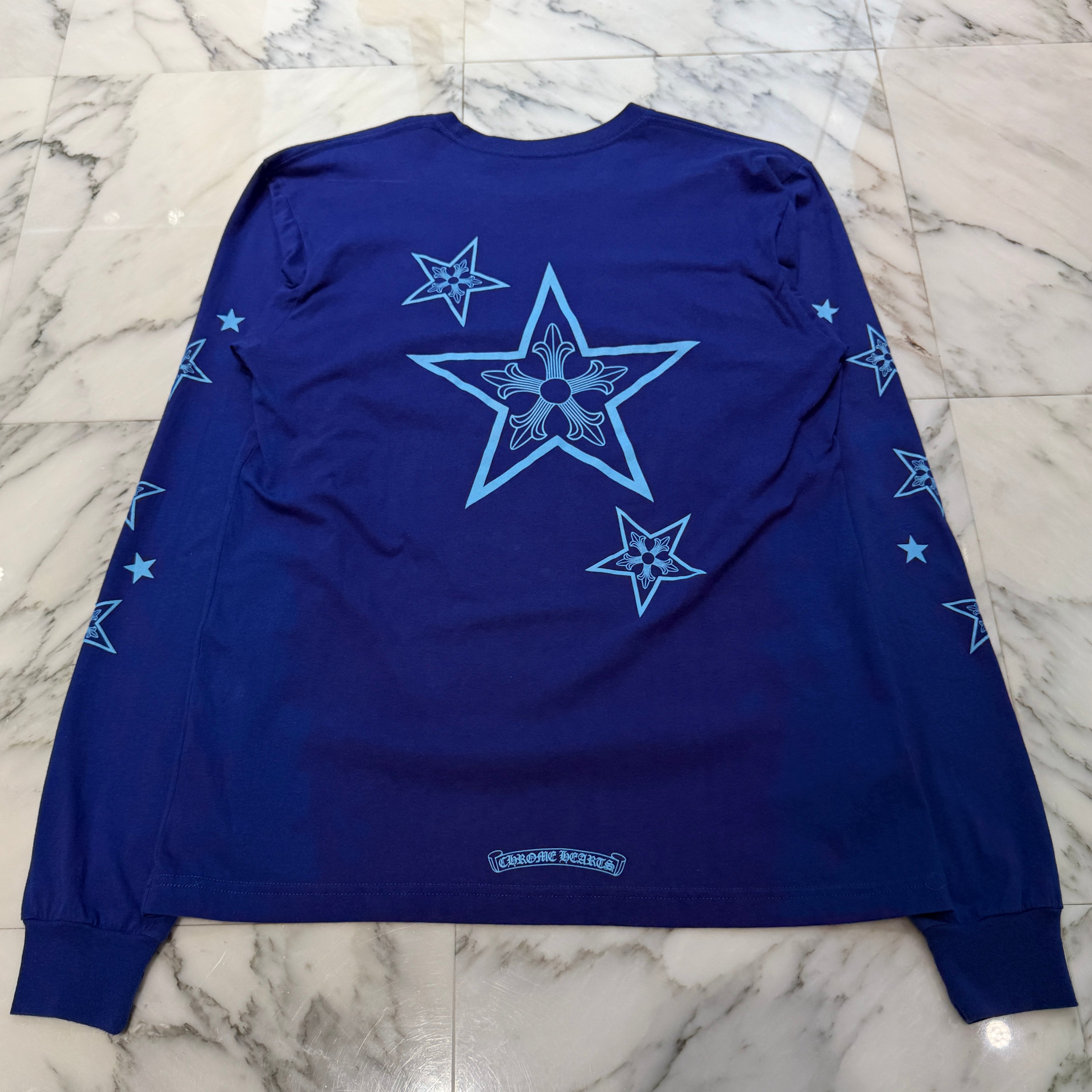 CHROME HEARTS Star Print Long Sleeve Tee Size L クロムハーツ スタープリント ロングスリーブTシャツ サイズL