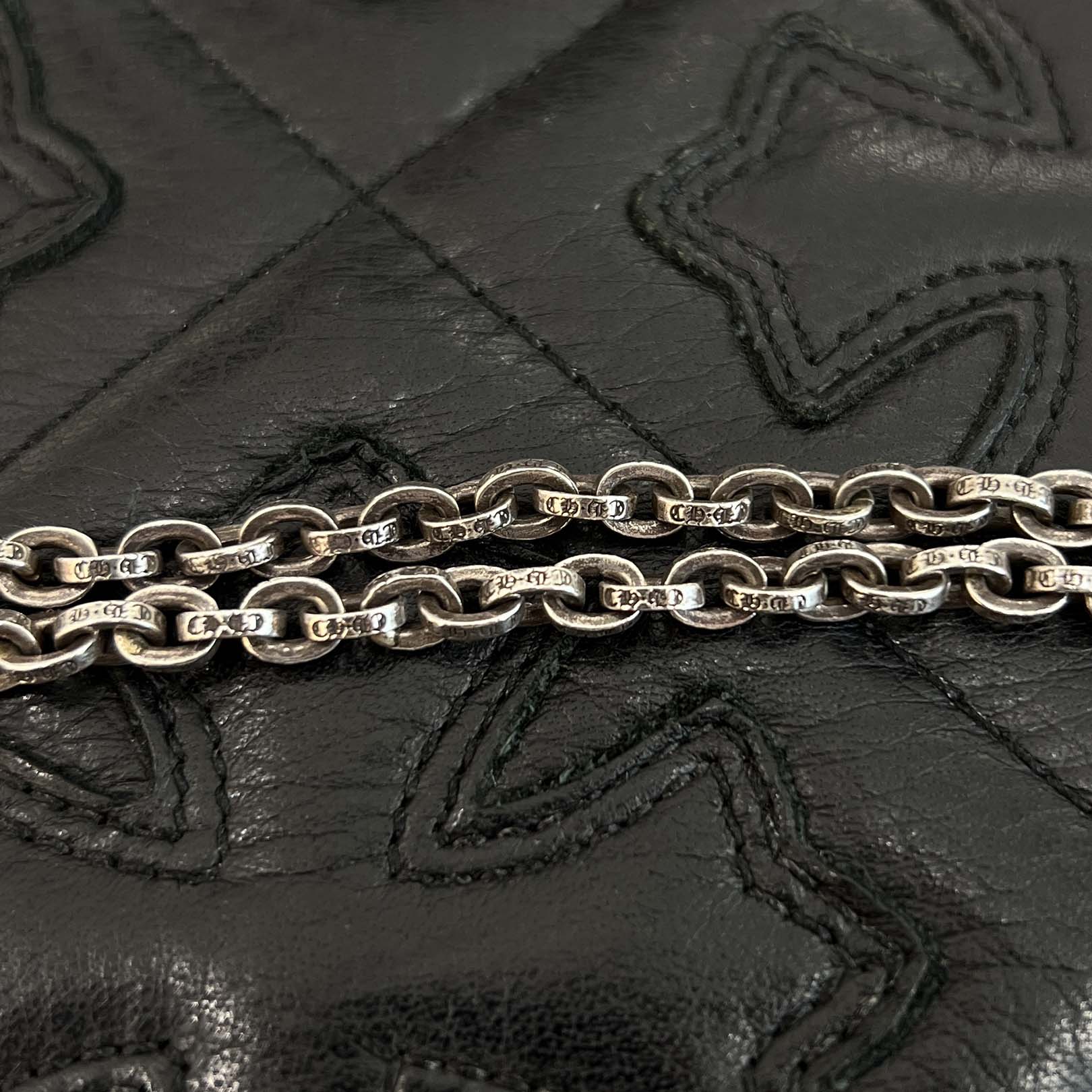 CHROME HEARTS Paper Chain Wallet Chain Short 2 Clip クロムハーツ ペーパーチェーン ウォレットチェーン ショート 2クリップ シルバー925