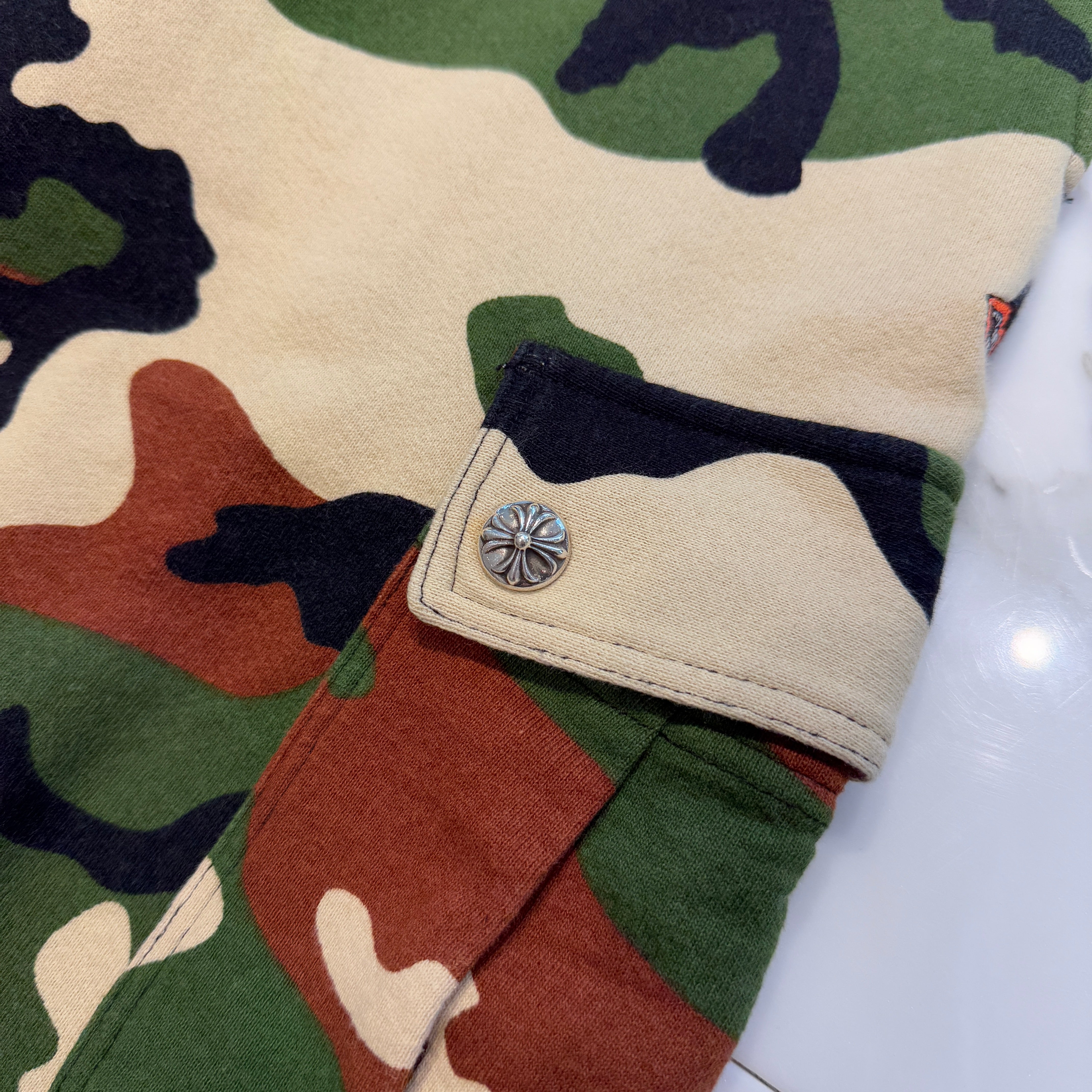 CHROME HEARTS×MATTY BOY 2022SS PPO Caution Sweat Cargo Pants Size XXL クロムハーツ×マッティボーイ コーション スウェットカーゴパンツ サイズXXL