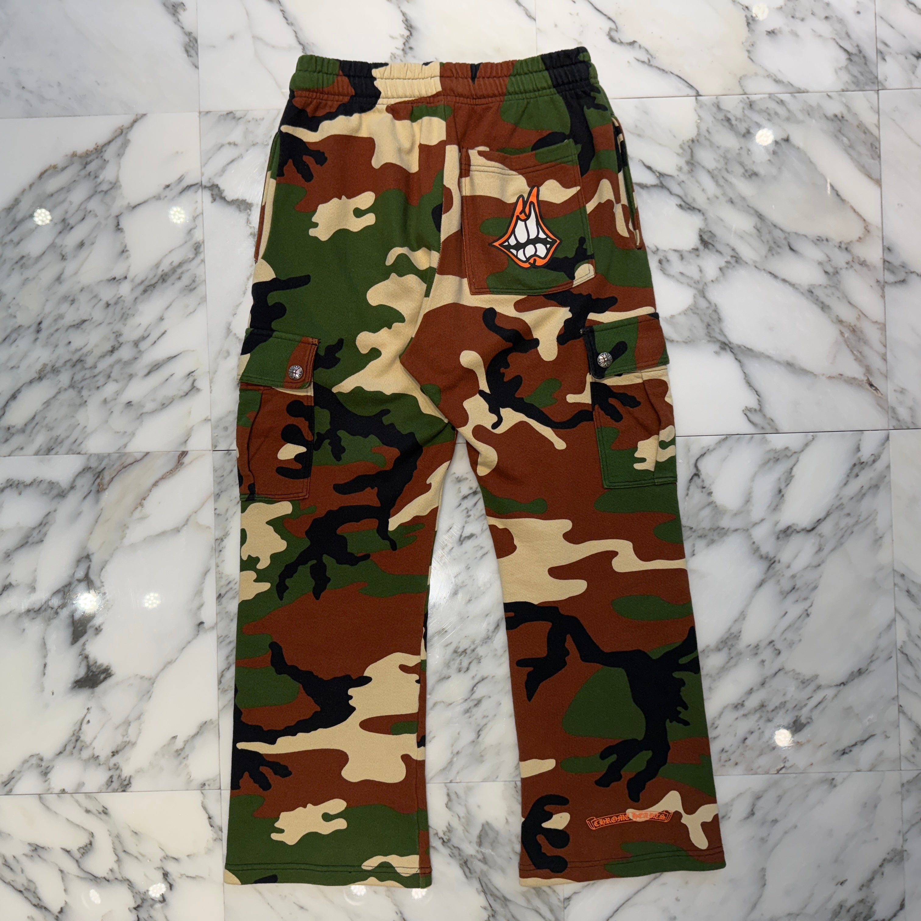 CHROME HEARTS×MATTY BOY 2022SS PPO Caution Sweat Cargo Pants Size S クロムハーツ×マッティボーイ コーション スウェットカーゴパンツ サイズS