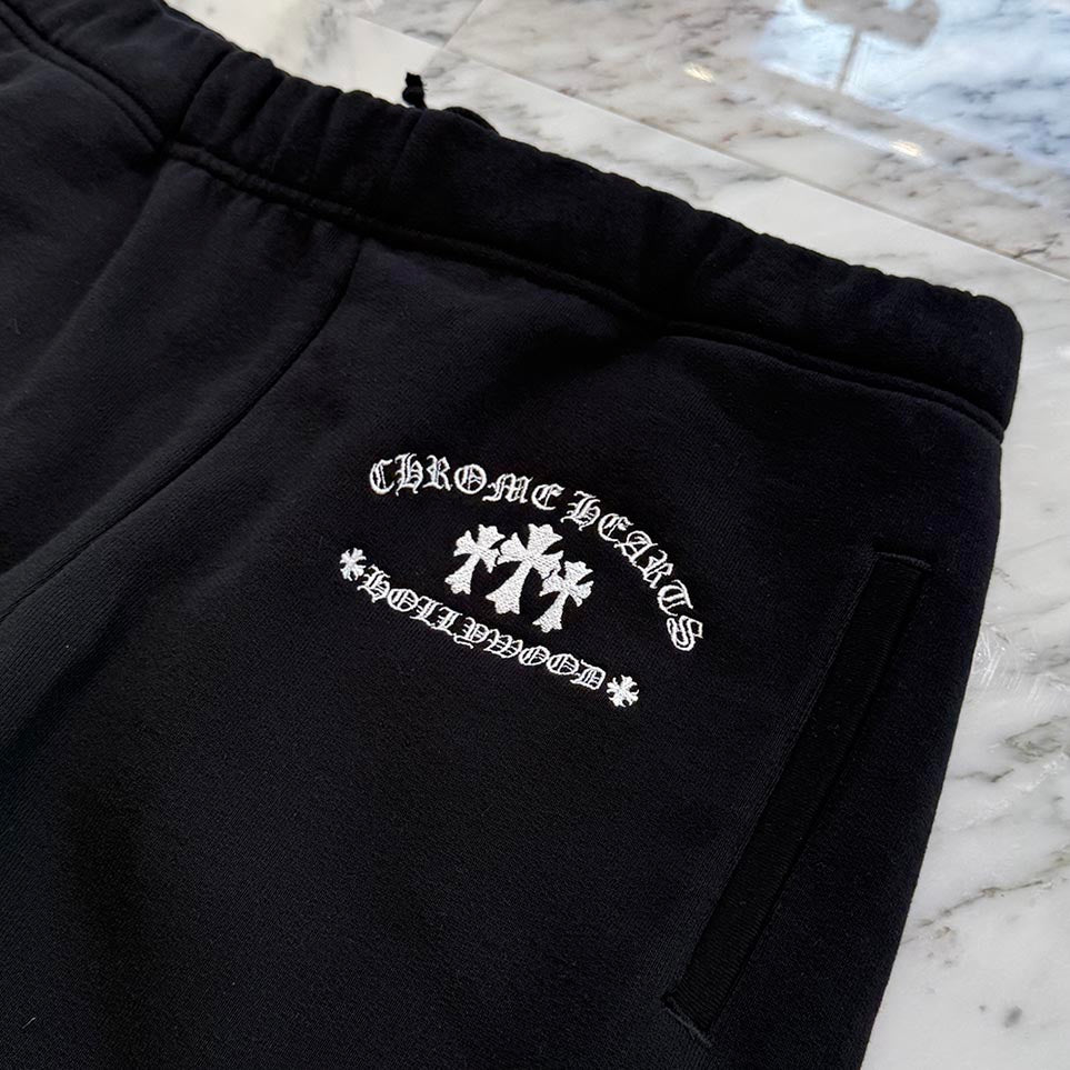 CHROME HEARTS King Taco 3 Cemetery Cross Embroidery Sweat Long