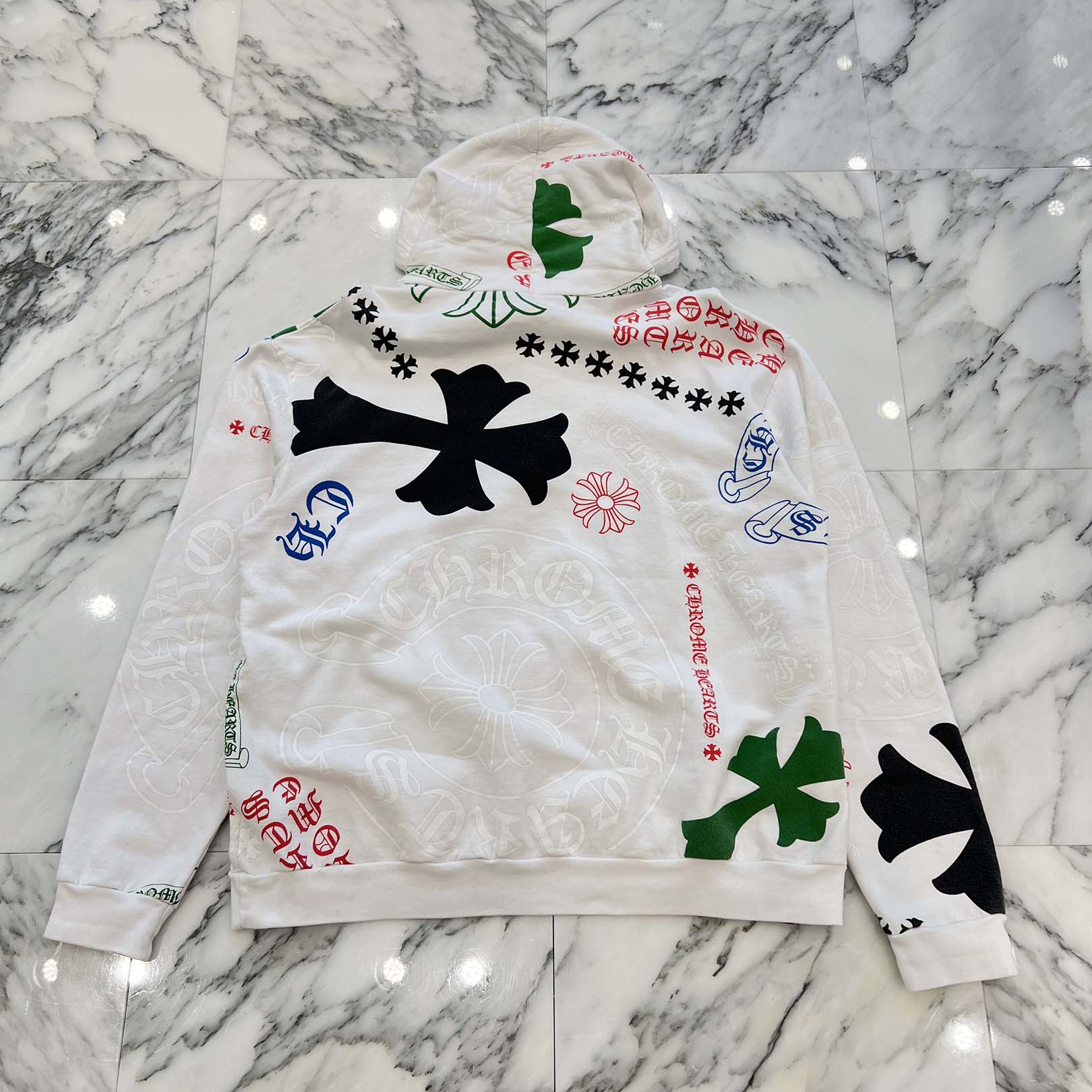 CHROME HEARTS Stencil Pullover Hoodie Size L クロムハーツ ステンシル プルオーバーフーディ サイズL