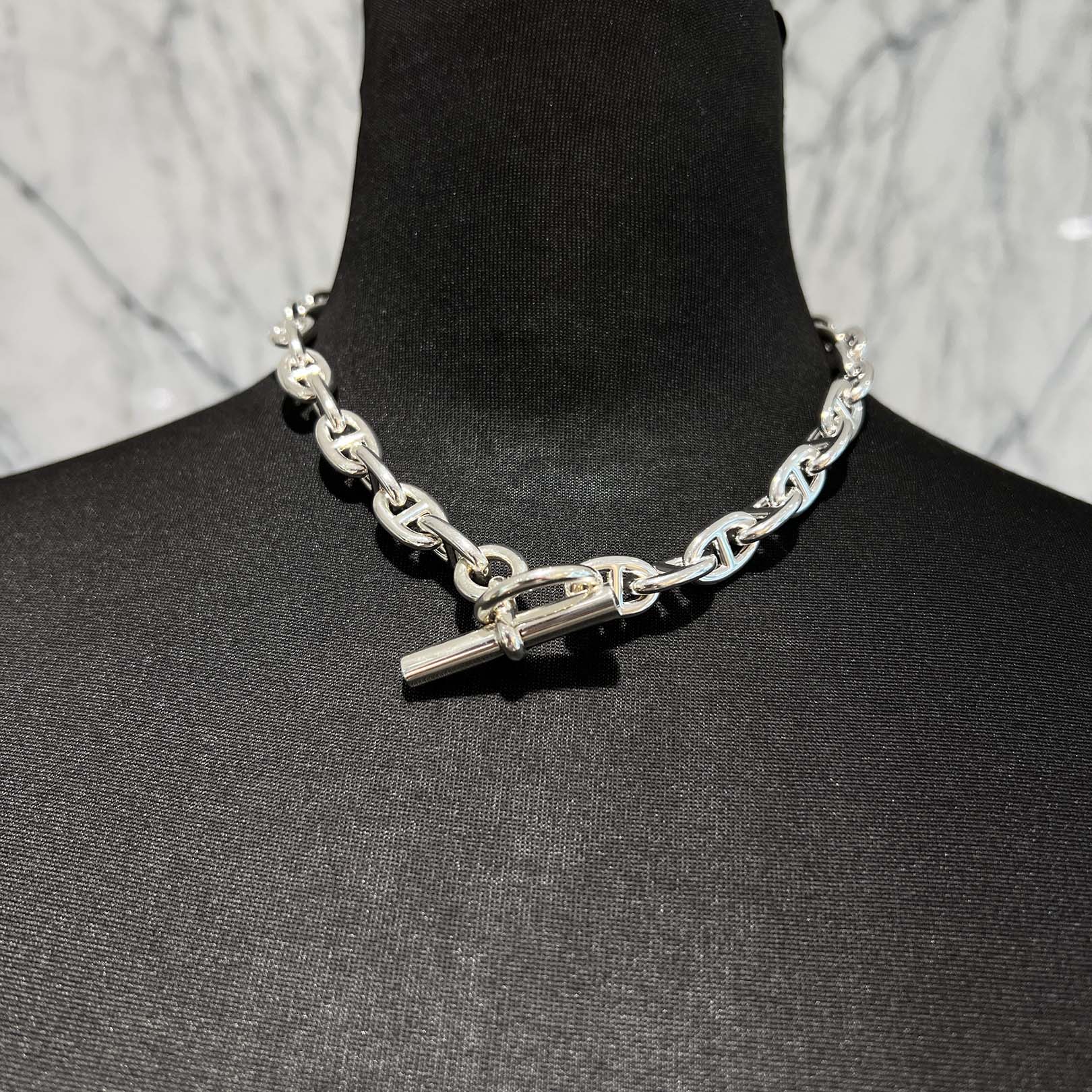 HERMES Chaine d’Ancre Necklace MM 36コマ エルメス シェーヌダンクル ネックレス MM 36コマ