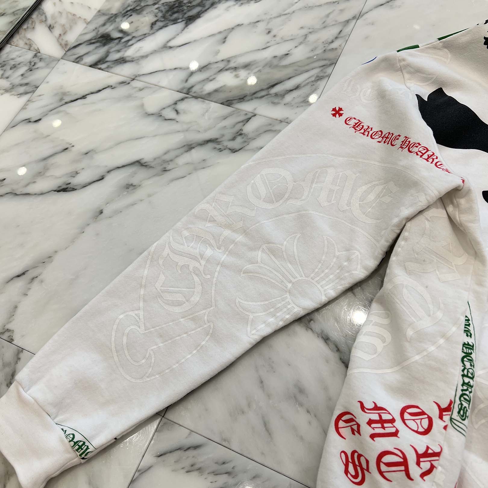 CHROME HEARTS Stencil Pullover Hoodie Size L クロムハーツ ステンシル プルオーバーフーディ サイズL