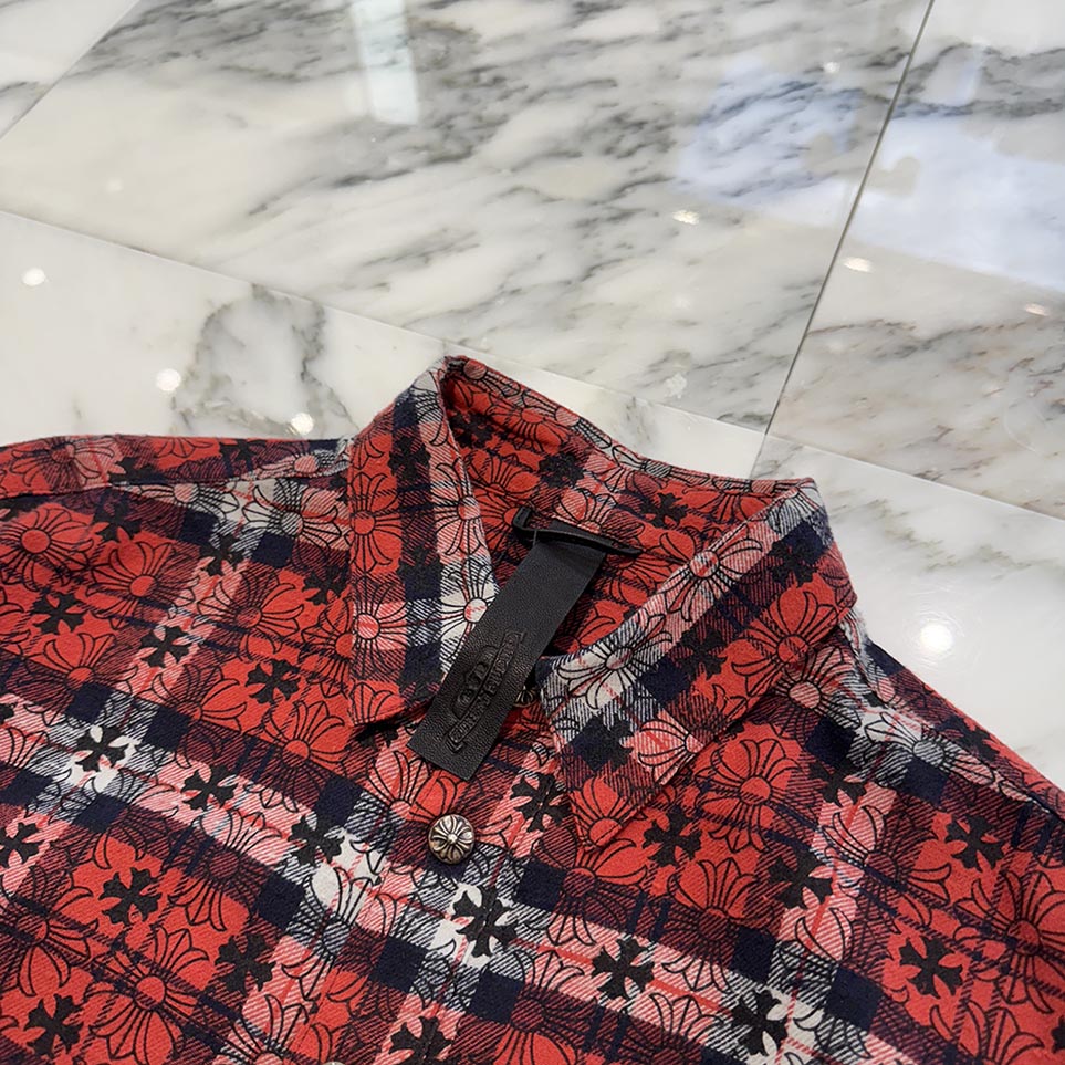 CHROME HEARTS Loose Ends Check Shirt Size M クロムハーツ ルーズエンド チェックシャツ サイズM