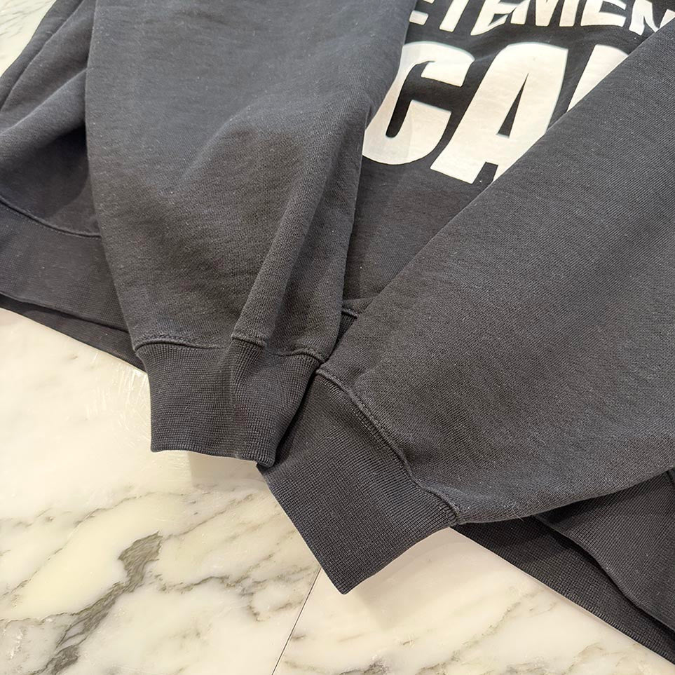 VETEMENTS Slogan Print Pullover Hoodie UA53TR001 Size L ヴェトモン スローガンプリント プルオーバーフーディ サイズL