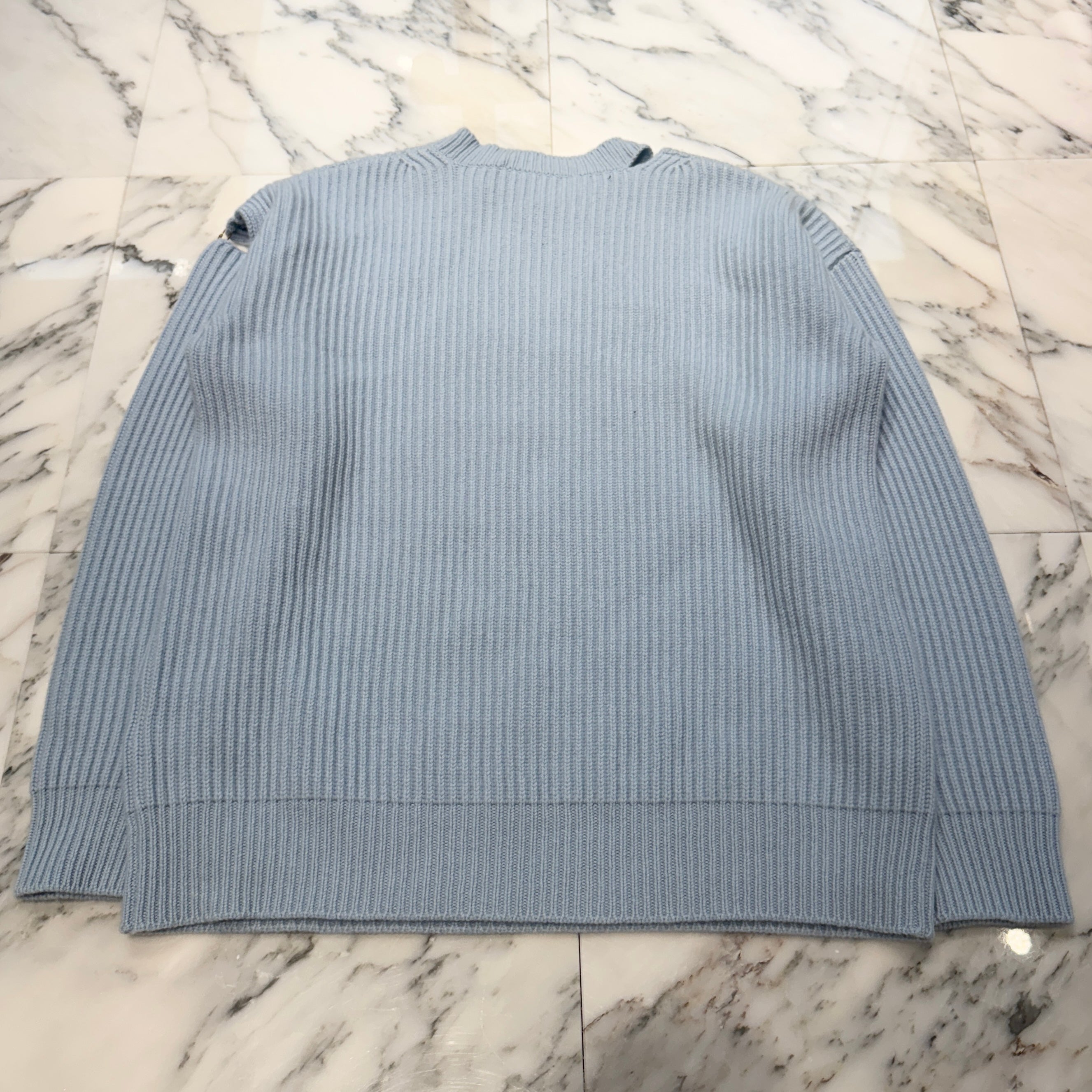 FENDI × VERSACE 2022SS FENDACE Cut Out Cashmere Knit Sweater 1005553 1A03302 Size 46 フェンディ × ヴェルサーチェ フェンダーチェ カットアウト カシミヤニットセーター サイズ46