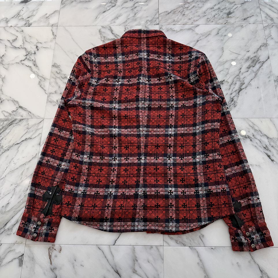 CHROME HEARTS Loose Ends Check Shirt Size M クロムハーツ ルーズエンド チェックシャツ サイズM