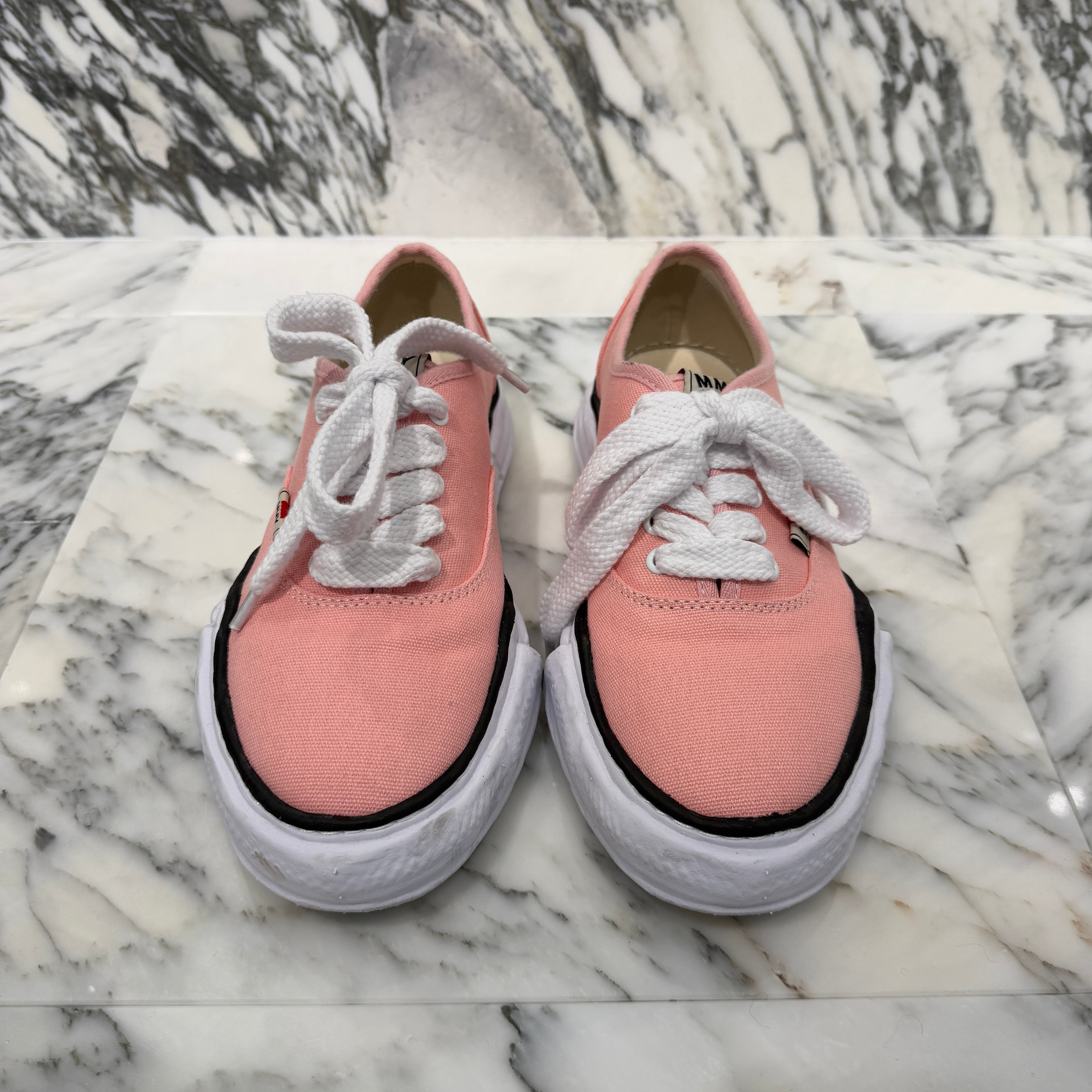 Maison MIHARA YASUHIRO BAKER OG Sole Canvas Low-top Sneaker "Pink" A02FW704 Size 42 メゾン ミハラヤスヒロ BAKER OG ソール キャンバス ローカット スニーカー "ピンク" サイズ42