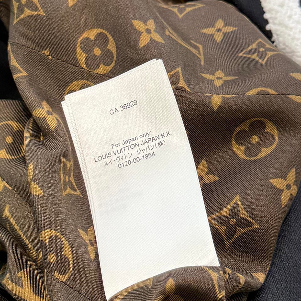 LOUIS VUITTON 2025SS Tweed Trim Preppy Blazer 1AHGO9 Size 38 ルイヴィトン ツイードトリム プレッピー ブレザー サイズ38