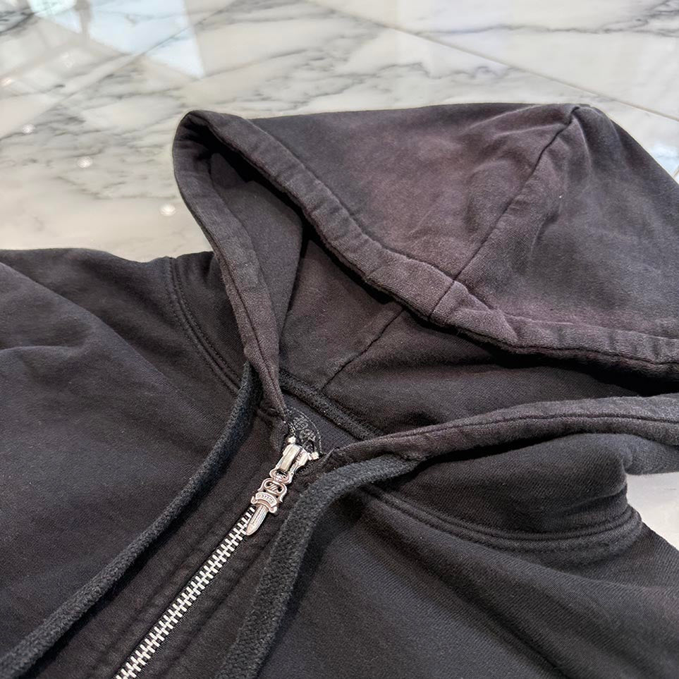 CHROME HEARTS Arm Logo Print Zip Up Hoodie Size M クロムハーツ アームロゴプリント ジップアップフーディ サイズM