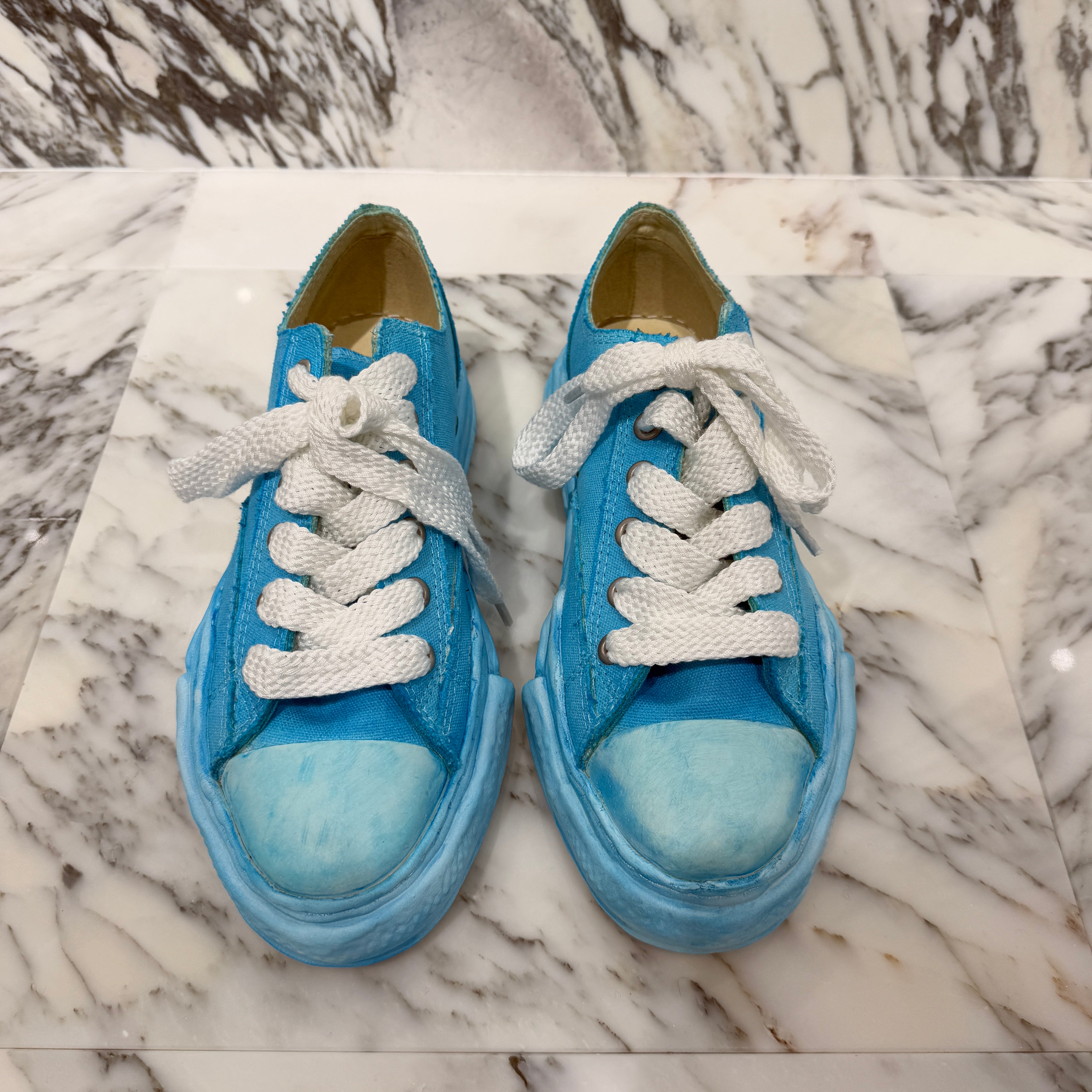 Maison MIHARA YASUHIRO Original Sole Over Die Lowcut Sneaker A04FW710 Size 42 メゾン ミハラヤスヒロ オリジナルソールオーバーダイ ローカットスニーカー サイズ42