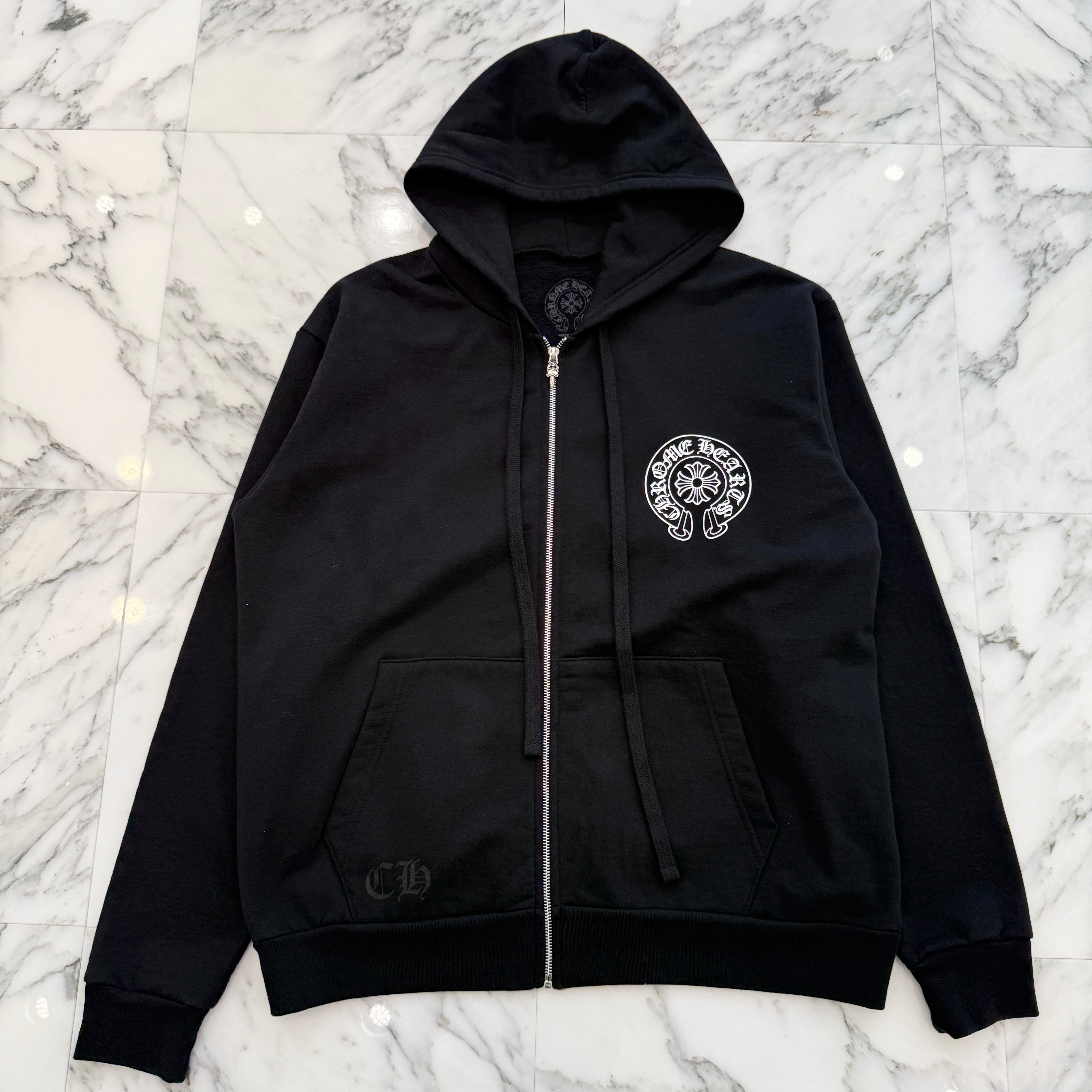 CHROME HEARTS Chengdu Limited Horseshoe Zip Up Hoodie Size M クロムハーツ チョントゥー限定 ホースシュー ジップアップフーディ サイズM