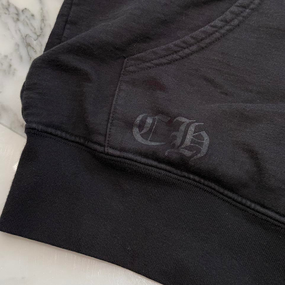 CHROME HEARTS Arm Logo Print Zip Up Hoodie Size M クロムハーツ アームロゴプリント ジップアップフーディ サイズM