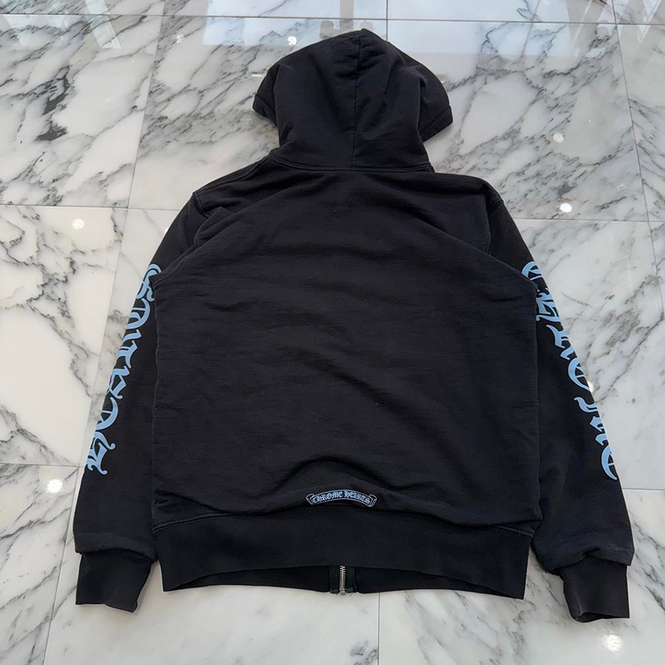 CHROME HEARTS Arm Logo Print Zip Up Hoodie Size M クロムハーツ アームロゴプリント ジップアップフーディ サイズM