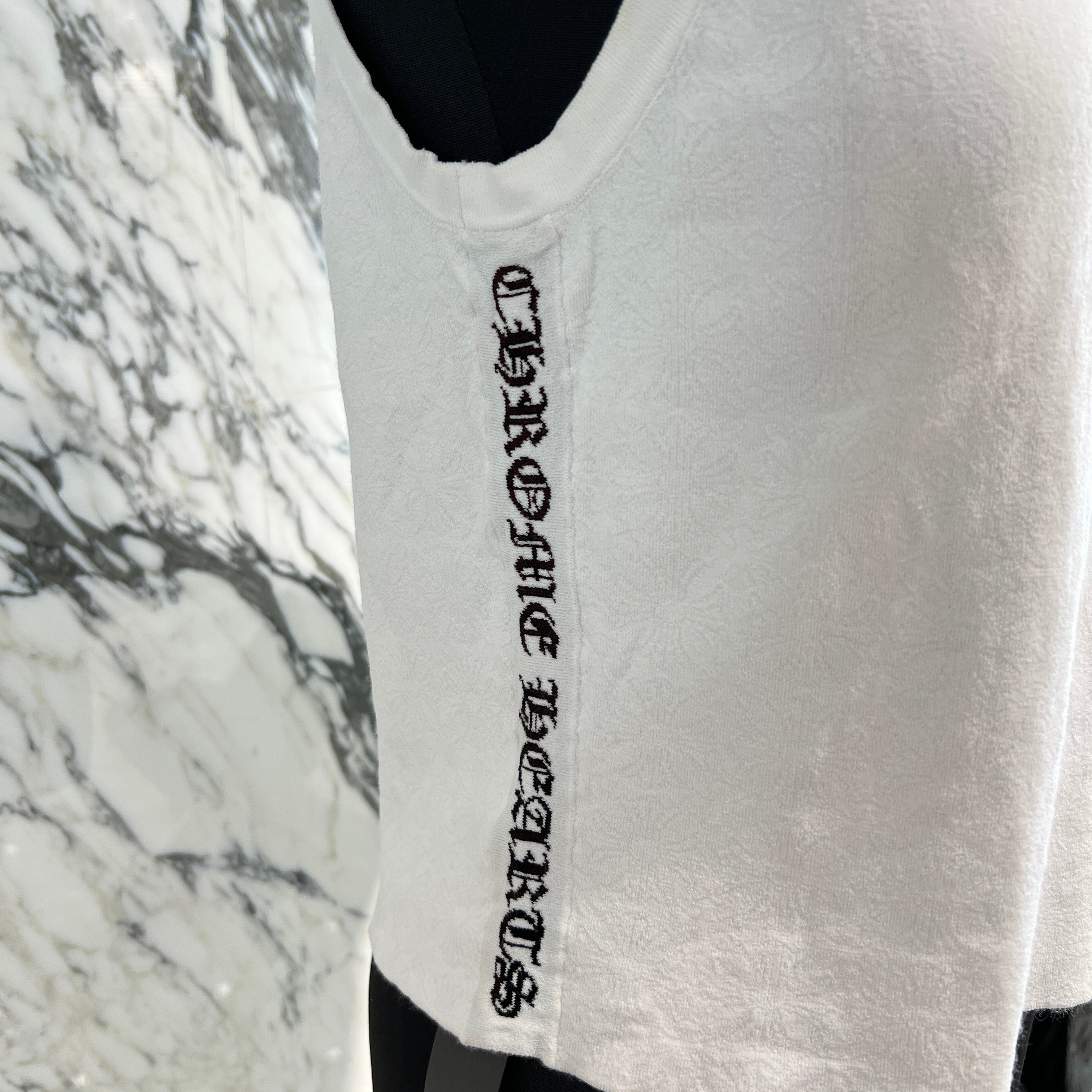 CHROME HEARTS Y NOT CH Plus Pattern Side Logo Sleeveless Tee Size L クロムハーツ ワイノット CHプラス総柄 サイドロゴ ノースリーブTシャツ サイズL