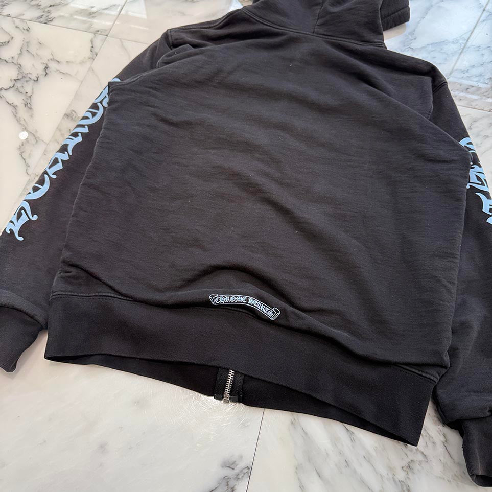 CHROME HEARTS Arm Logo Print Zip Up Hoodie Size M クロムハーツ アームロゴプリント ジップアップフーディ サイズM