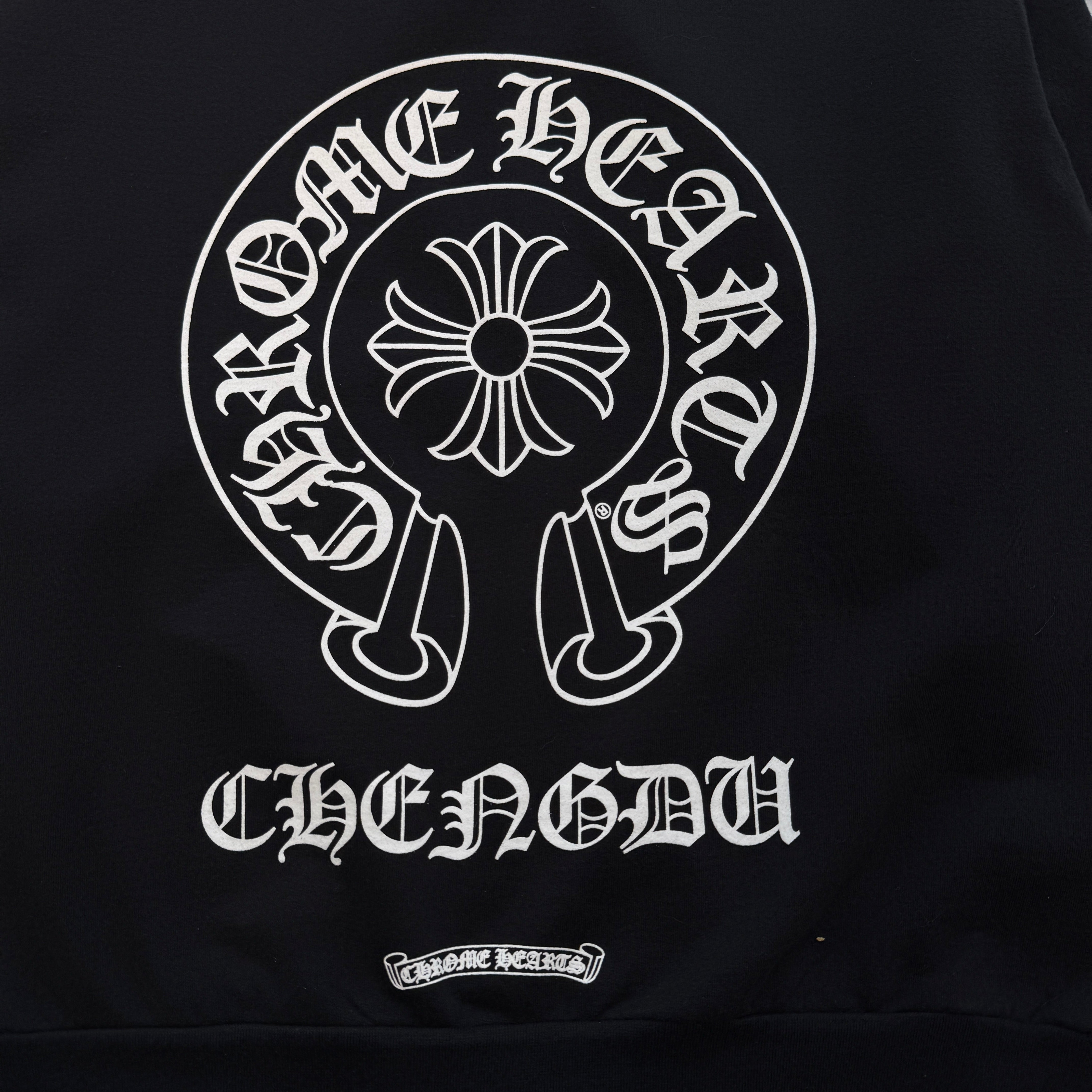 CHROME HEARTS Chengdu Limited Horseshoe Zip Up Hoodie Size M クロムハーツ チョントゥー限定 ホースシュー ジップアップフーディ サイズM
