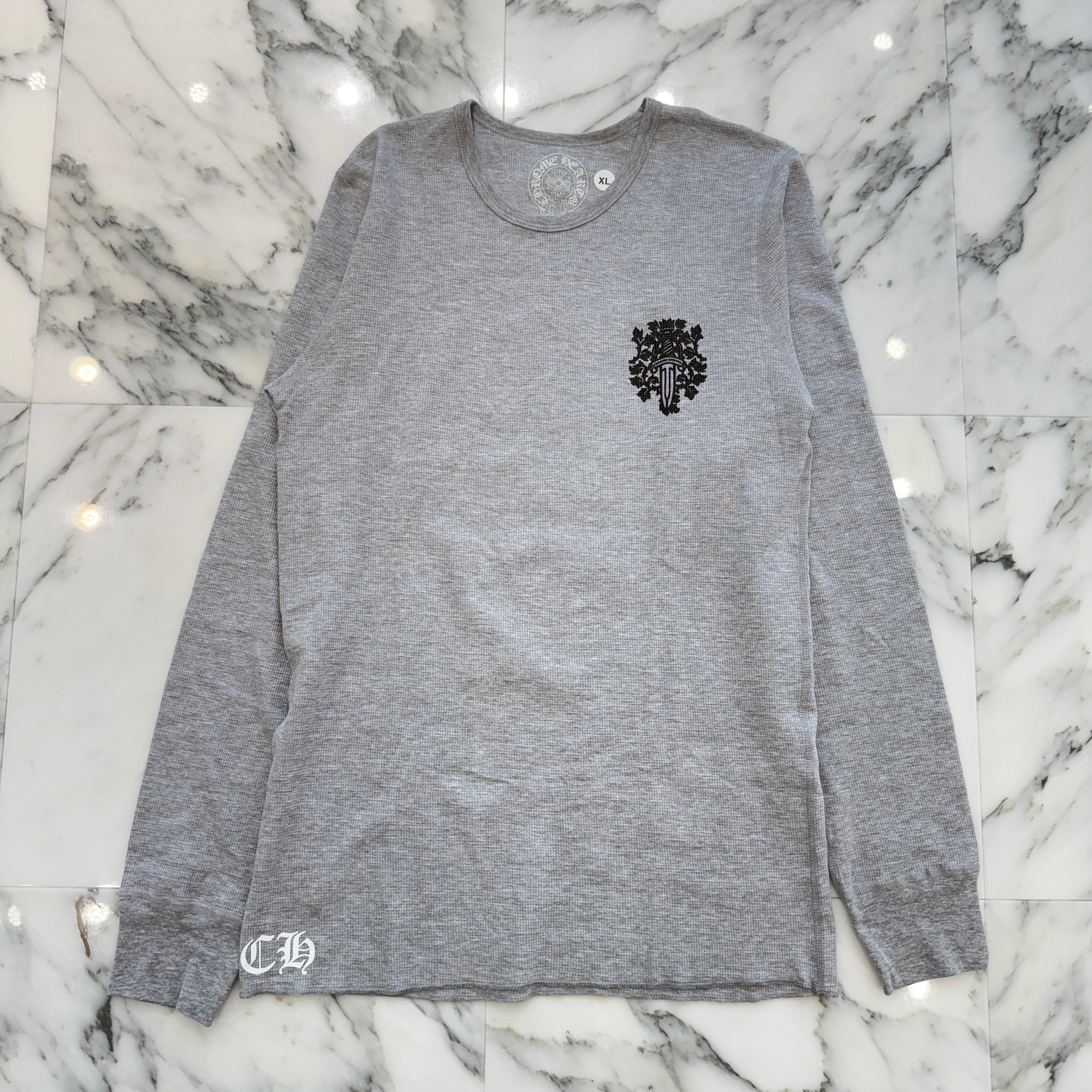 CHROME HEARTS 2025SS Vine Dagger Print Thermal Long Sleeve Tee Size L クロムハーツ ヴァインダガー プリント サーマル ロングスリーグ Tシャツ サイズL