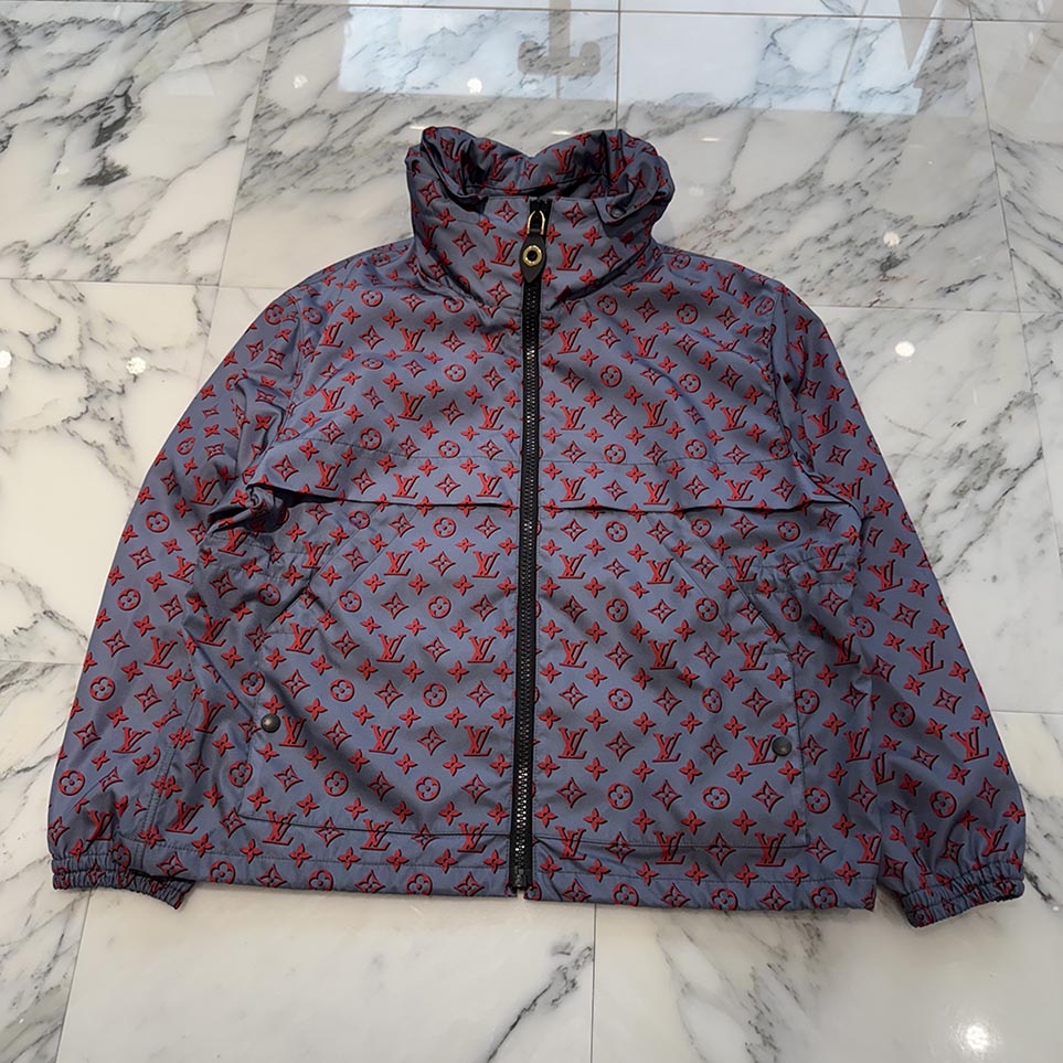 LOUIS VUITTON 2020AW 3D Monogram Lightweight Hooded Zip Up Jacket FPOW24 Size 38 ルイヴィトン 3Dモノグラム ライトウェイト フーデット ジップアップジャケット サイズ38