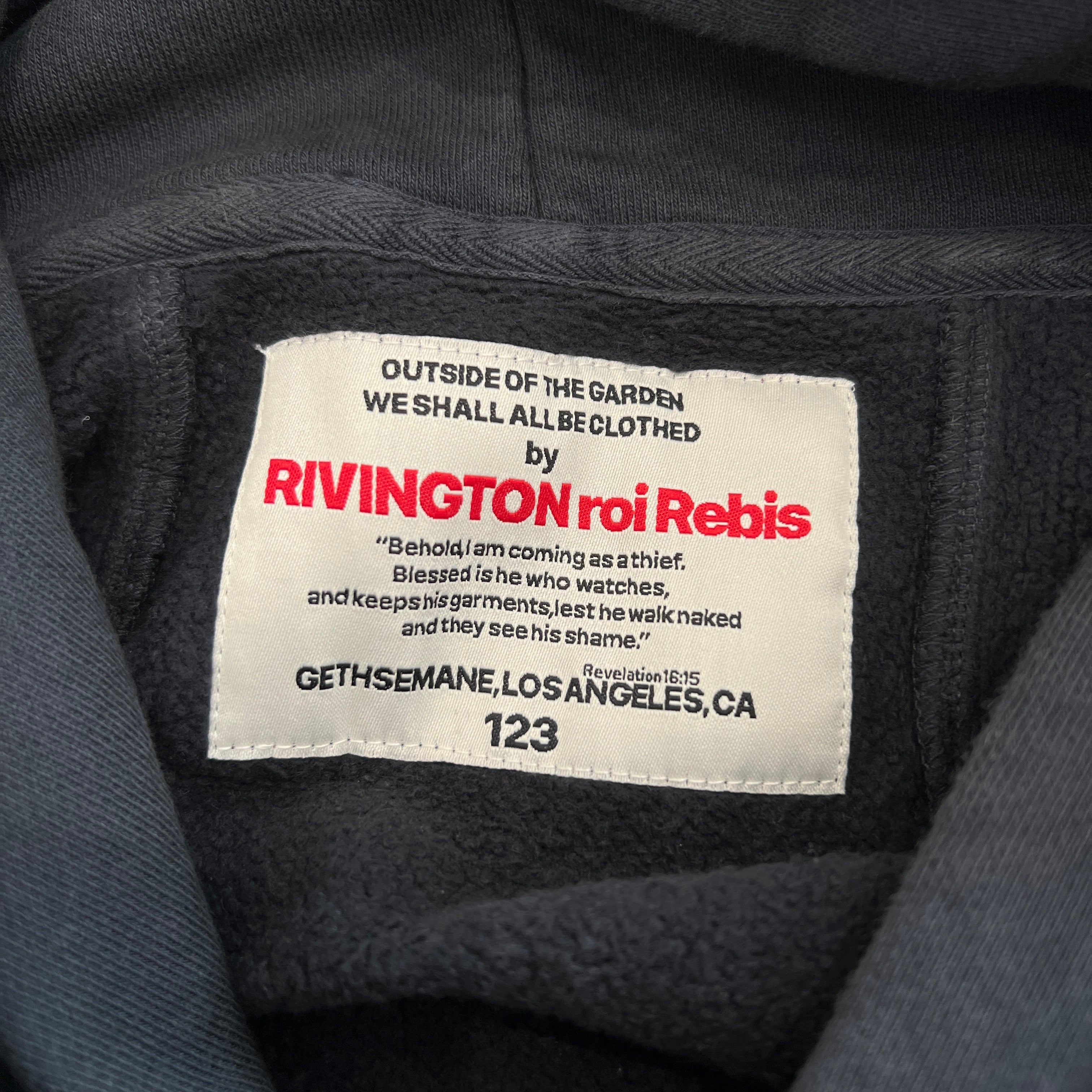 RRR123 Rivington Roi Rebis C.V.A Imitation Of Paris Pullover Hoodie RRR123 リヴィントンロイレビス シーブイエー イミテーション オブ パリ プルオーバーパーカー