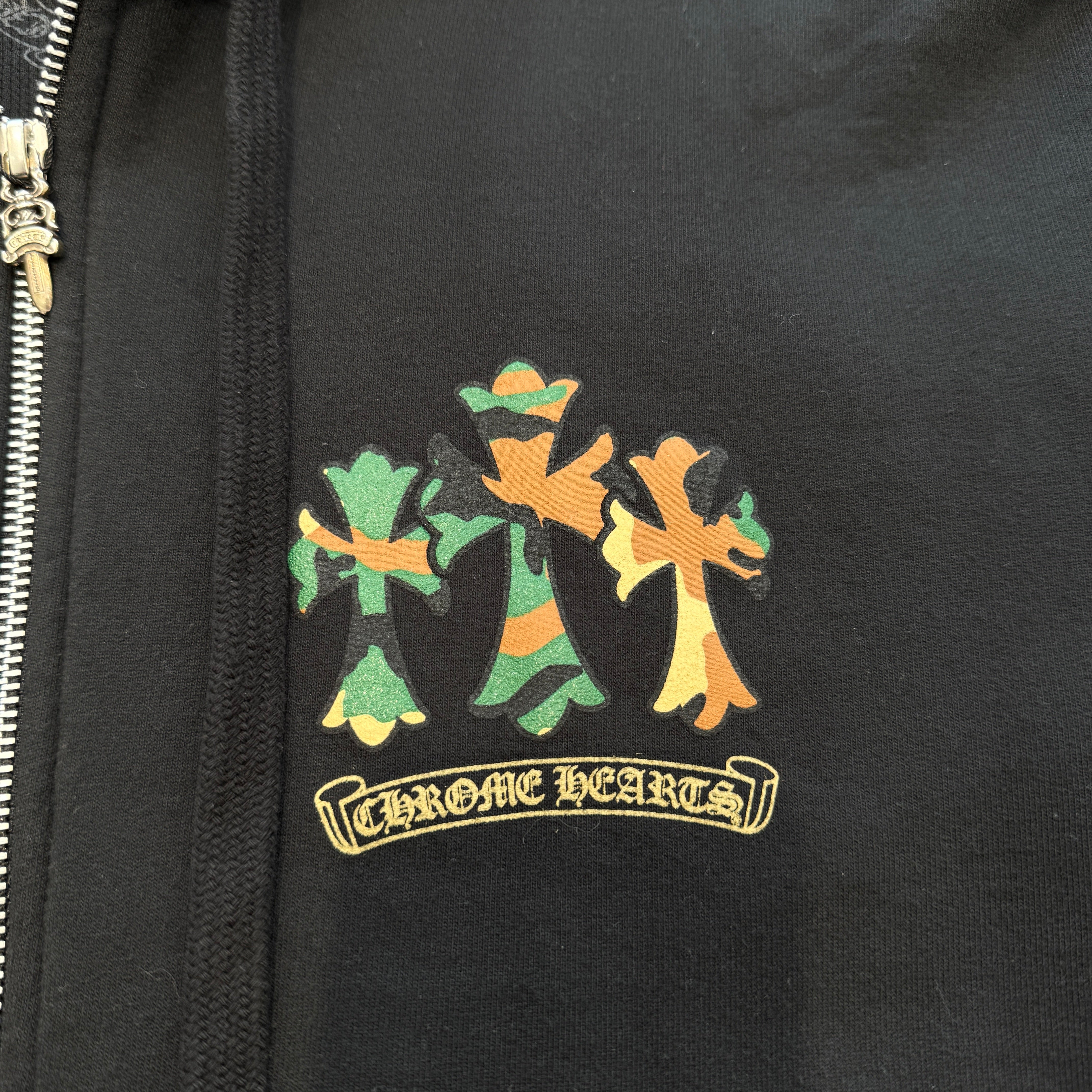 CHROME HEARTS Camo Horseshoe Zip Up Hoodie Size L クロムハーツ カモ ホースシュー ジップアップフーディ サイズL