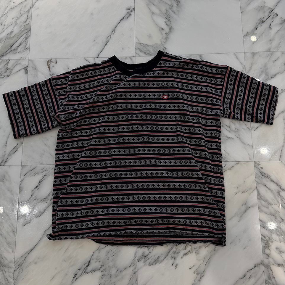 CHROME HEARTS × MATTY BOY Y Not Stripe CH Plus Tee Size XL クロムハーツ×マッティボーイ ワイノット ストライプ CHプラス Tシャツ サイズXL