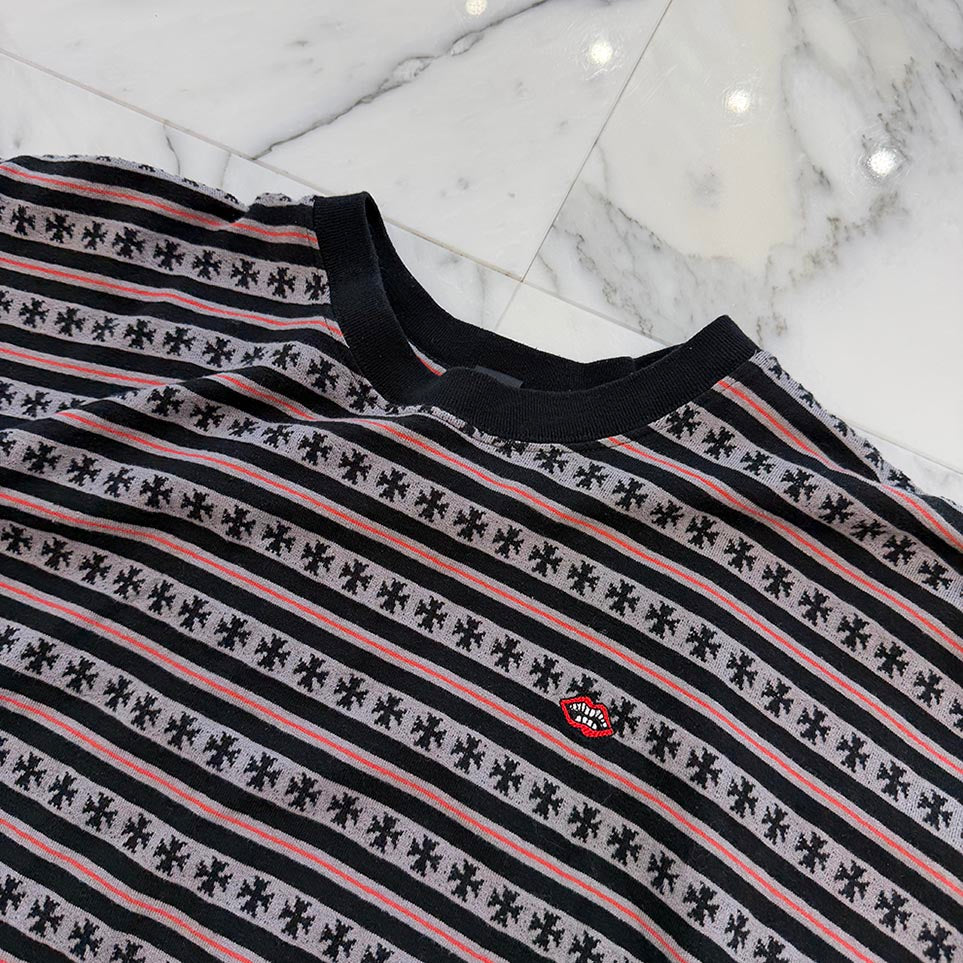 CHROME HEARTS × MATTY BOY Y Not Stripe CH Plus Tee Size XL クロムハーツ×マッティボーイ ワイノット ストライプ CHプラス Tシャツ サイズXL