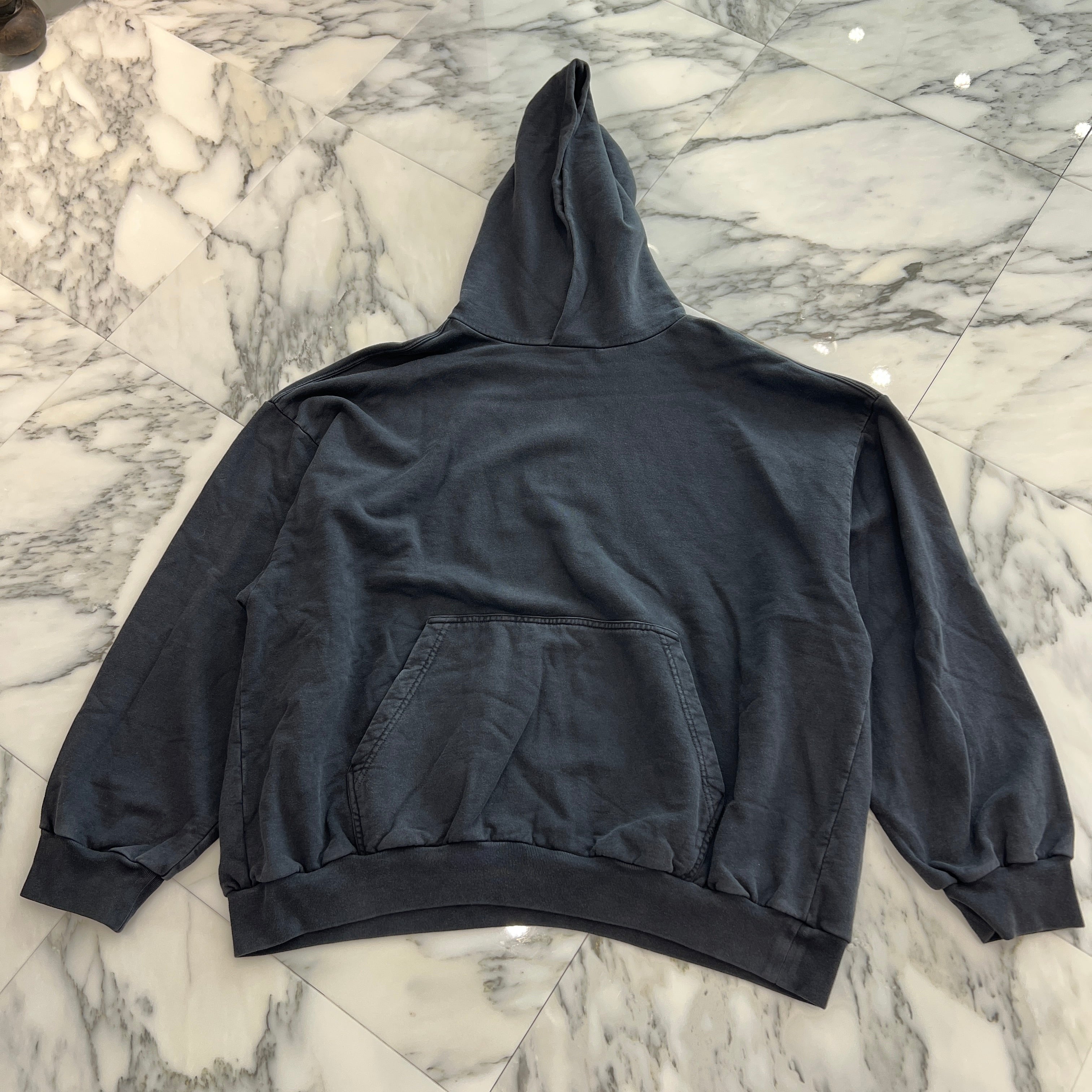 BALENCIAGA 2023AW Hand Drawn Logo Round Pullover Hoodie 767877 TPVU5 Size XL バレンシアガ ハンドドローンロゴ ラウンド プルオーバーフーディー サイズXL