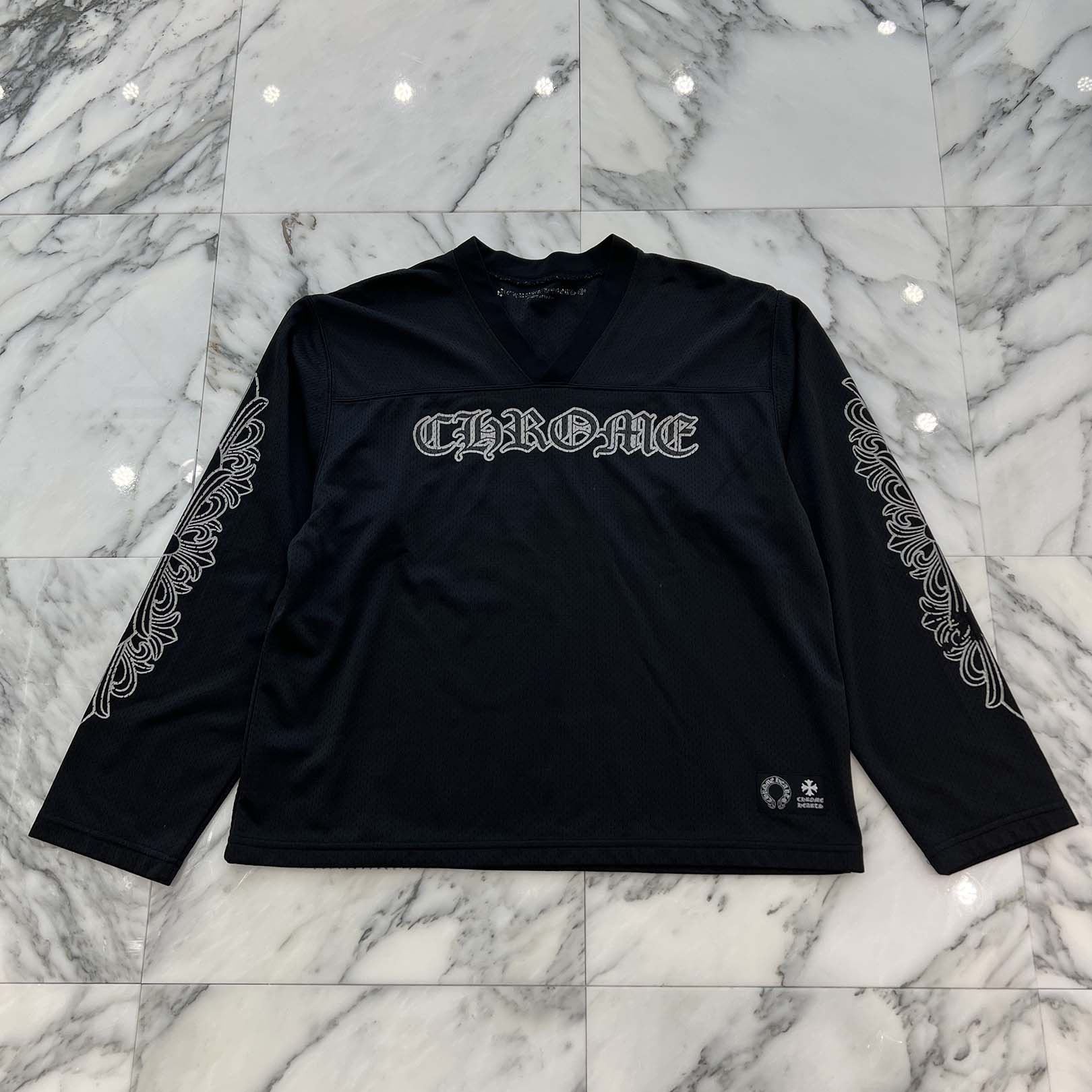 クロムハーツ MESH WARM UP JERSEY CH メッシュ M CHROME HEARTS