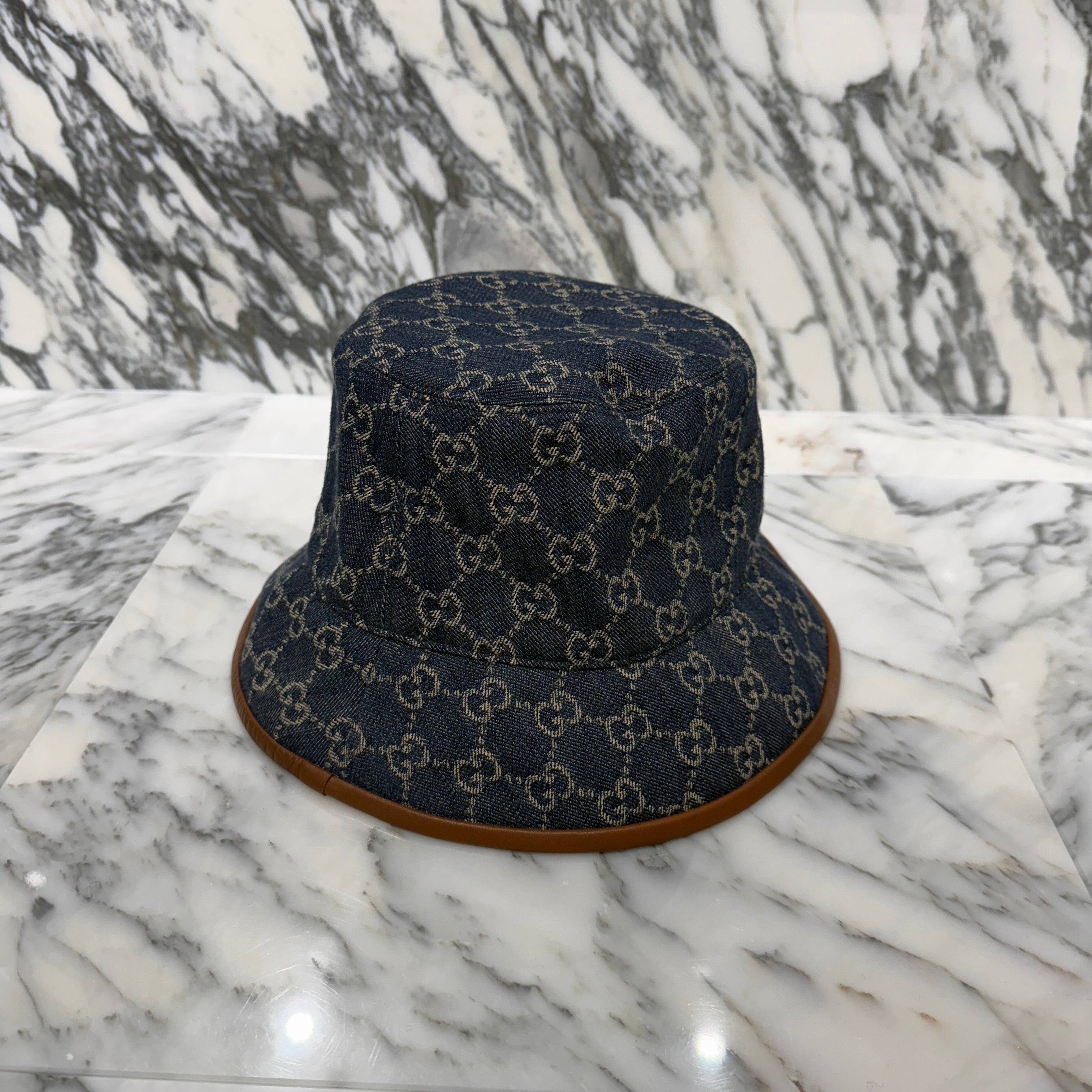GUCCI GG Supreme Jacquard Denim Bucket Hat 576371 4HAC3 Size L（59cm）グッチ GGシュプリーム ジャカードデニム バケットハット サイズL（59cm）