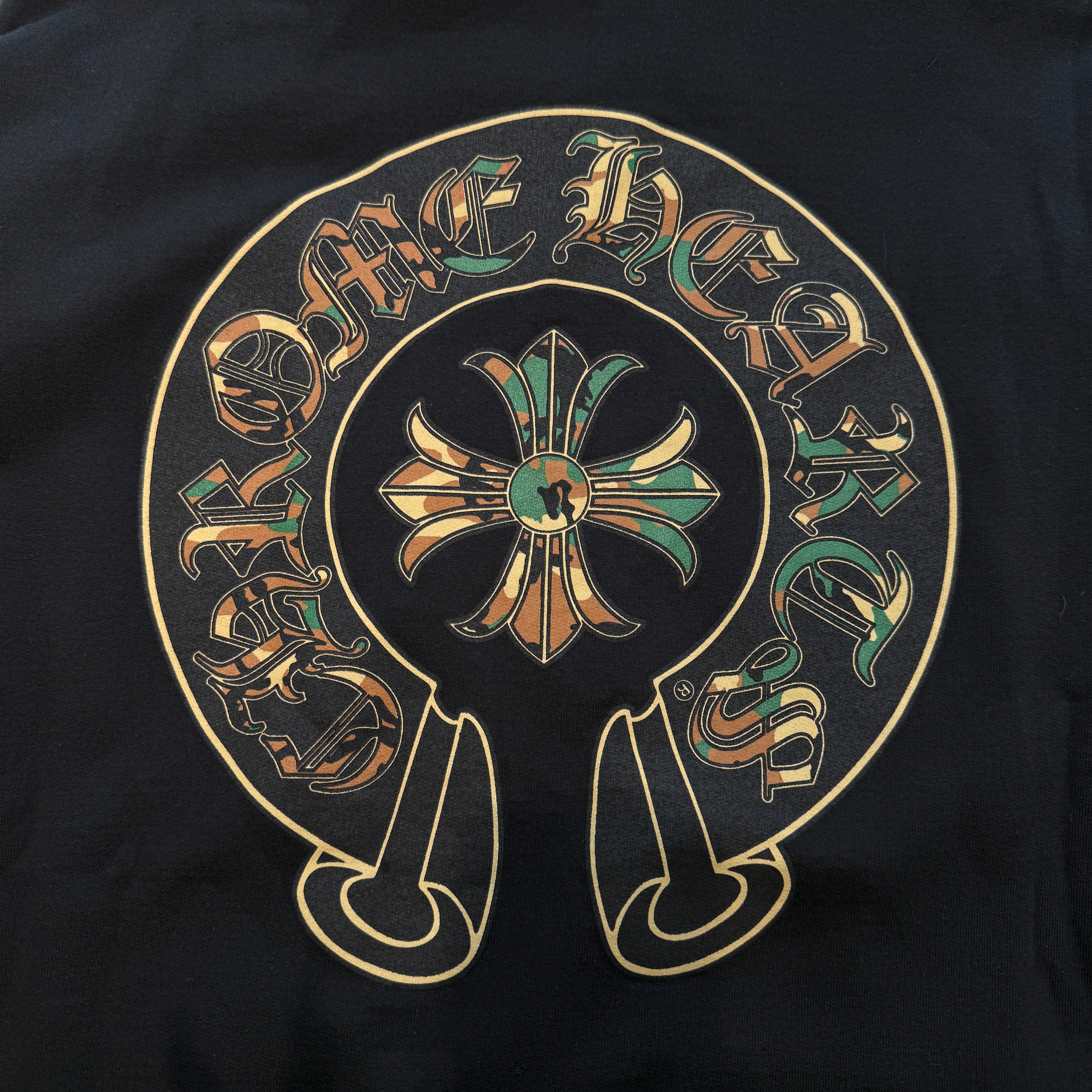 CHROME HEARTS Camo Horseshoe Zip Up Hoodie Size L クロムハーツ カモ ホースシュー ジップアップフーディ サイズL