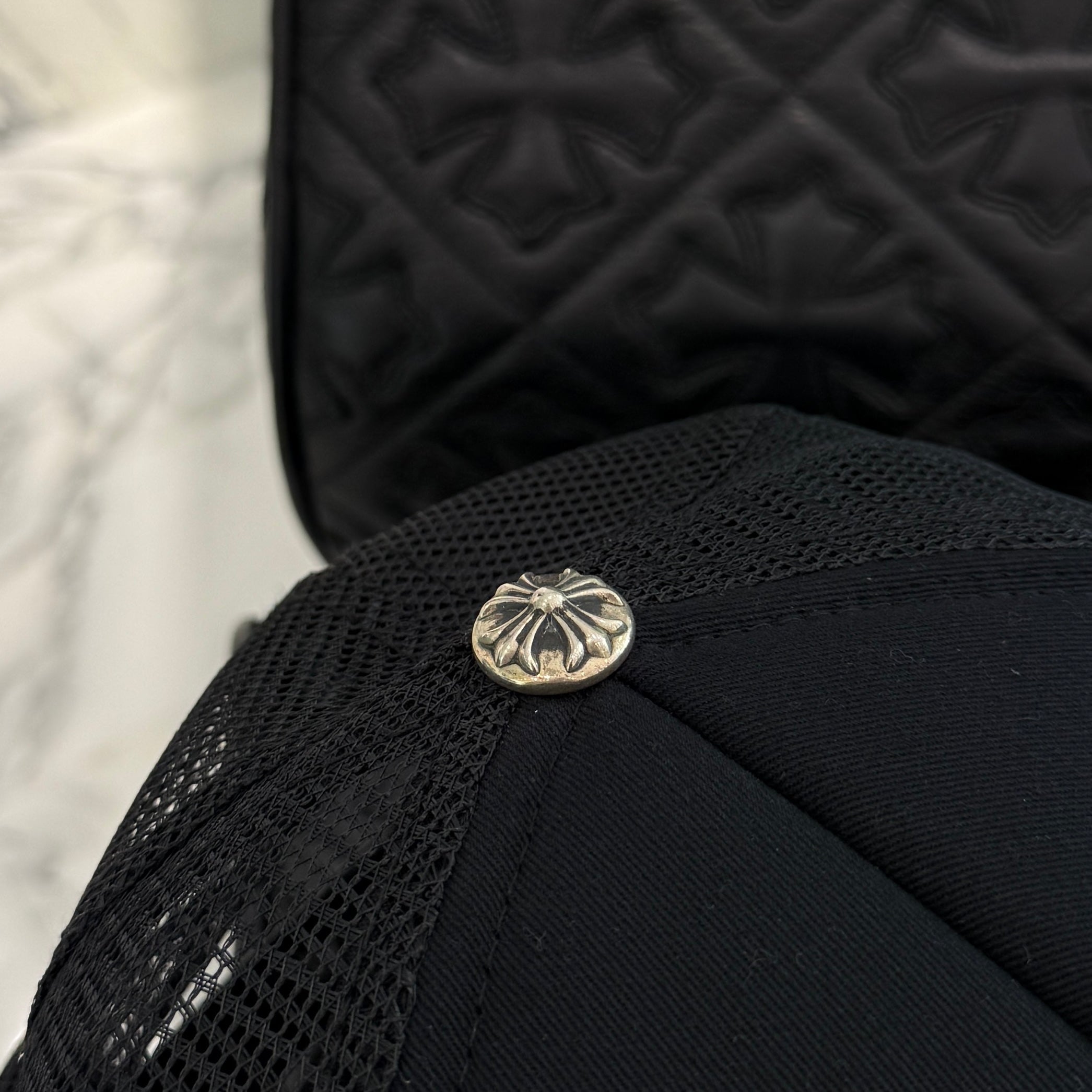 CHROME HEARTS Triple Cross Patch Trucker Cap ONE SIZE（53-60）クロムハーツ トリプルクロスパッチ トラッカーキャップ ONE SIZE（53-60）