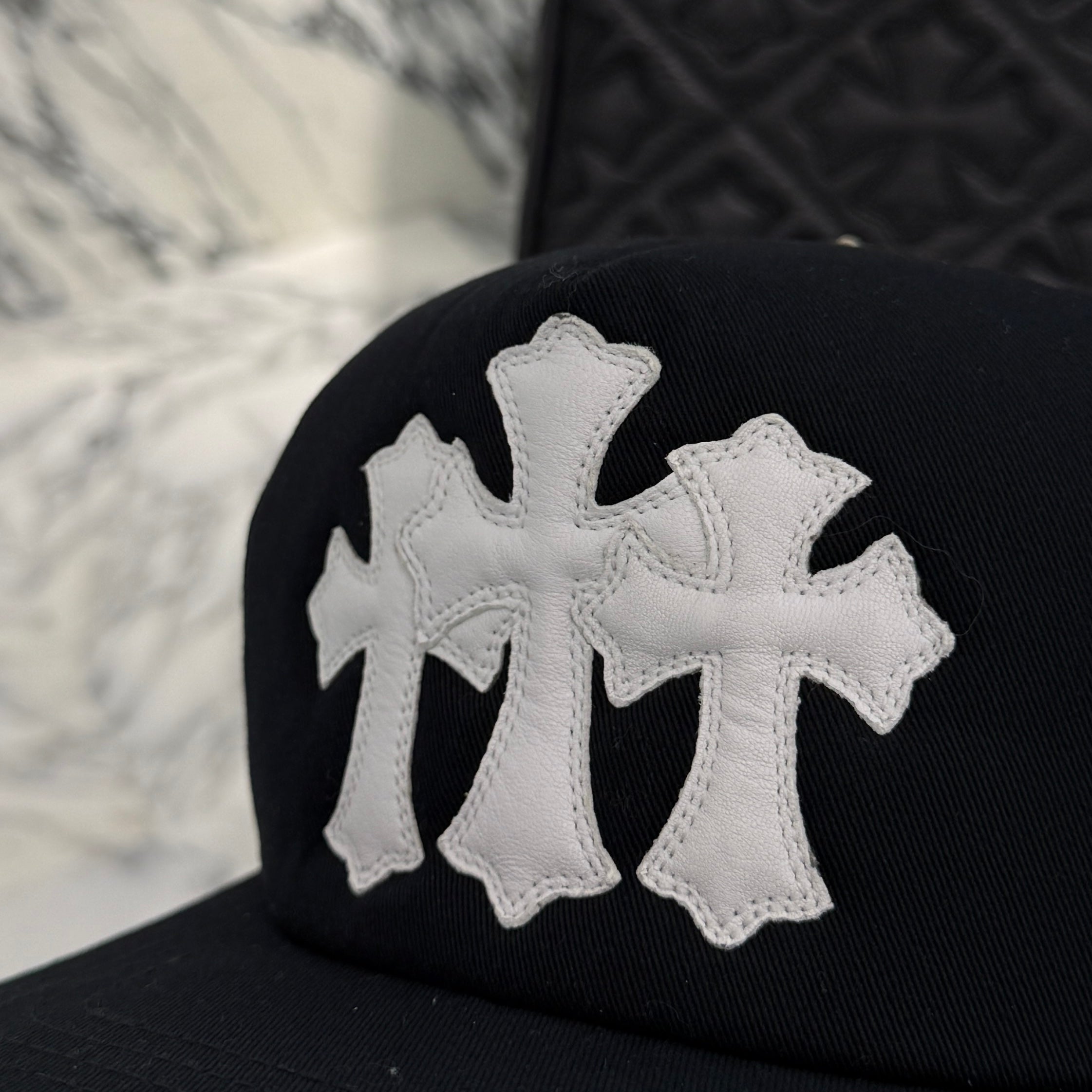 CHROME HEARTS Triple Cross Patch Trucker Cap ONE SIZE（53-60）クロムハーツ トリプルクロスパッチ トラッカーキャップ ONE SIZE（53-60）