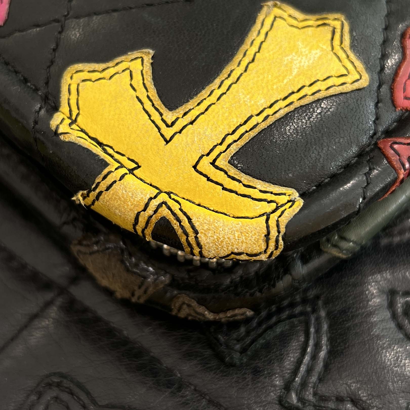 CHROME HEARTS Multi Color Cross Patch Round Zip Organizer クロムハーツ マルチカラー クロスパッチ ラウンドジップ オーガナイザー