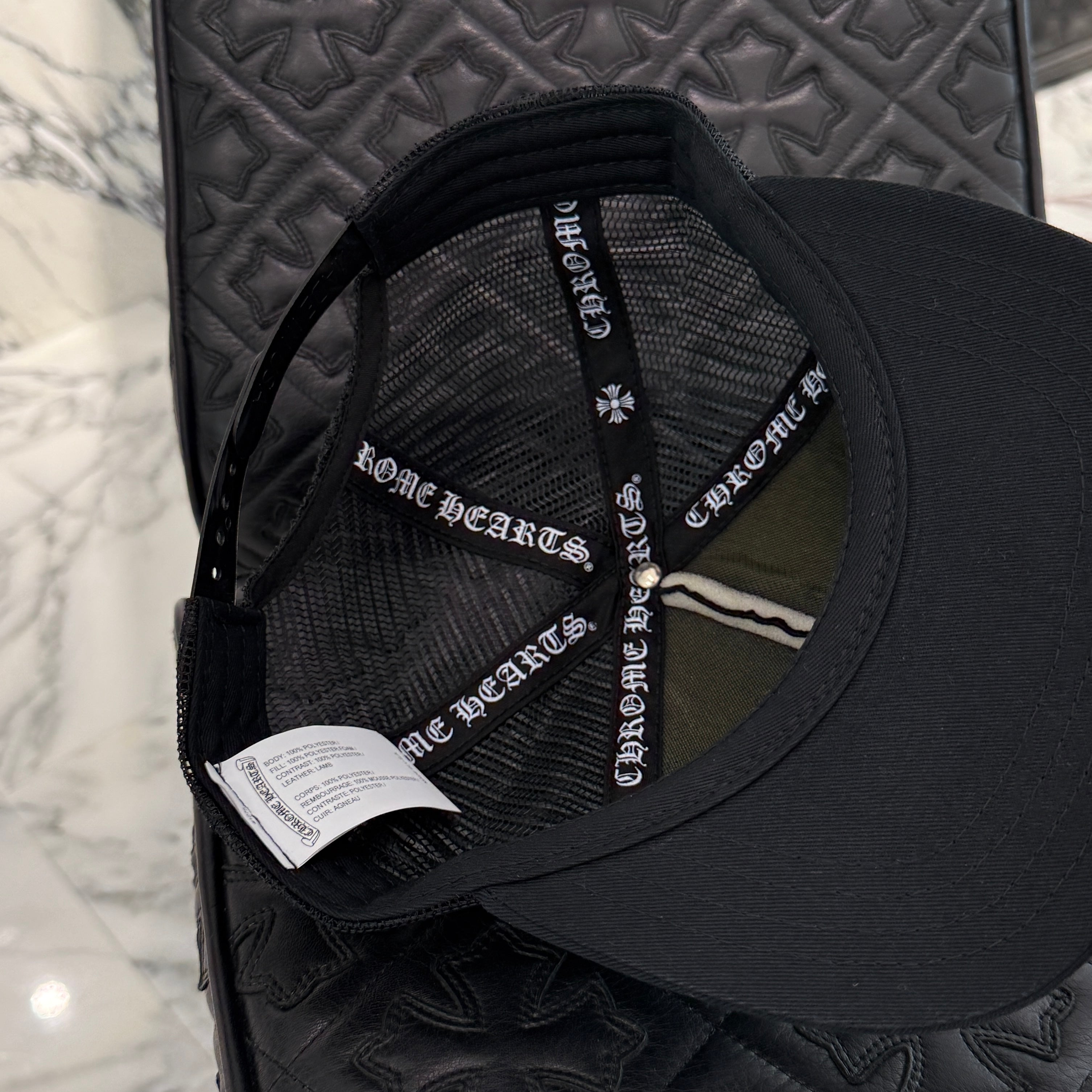 CHROME HEARTS Triple Cross Patch Trucker Cap ONE SIZE（53-60）クロムハーツ トリプルクロスパッチ トラッカーキャップ ONE SIZE（53-60）