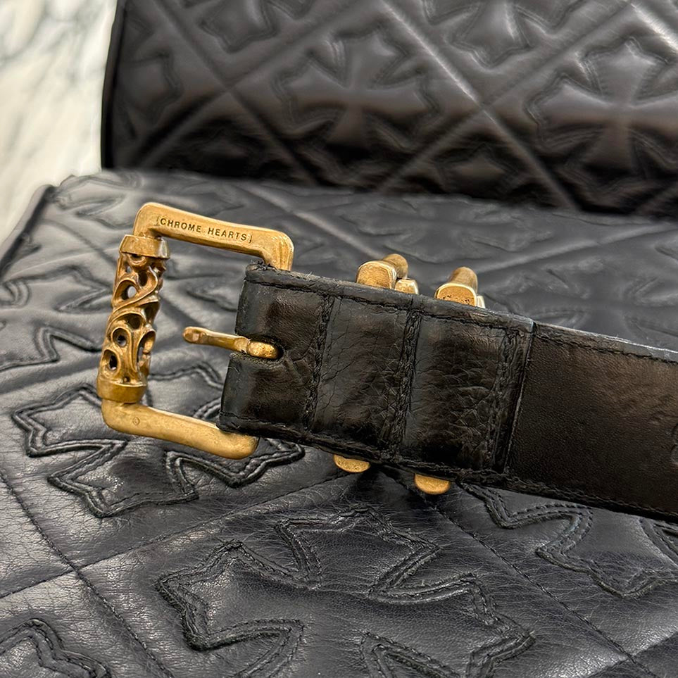 CHROME HEARTS BRONZE 3PC CELTIC ROLLER BELT 38Inch クロムハーツ ブロンズ 3ピース ケルティックローラーベルト 38インチ