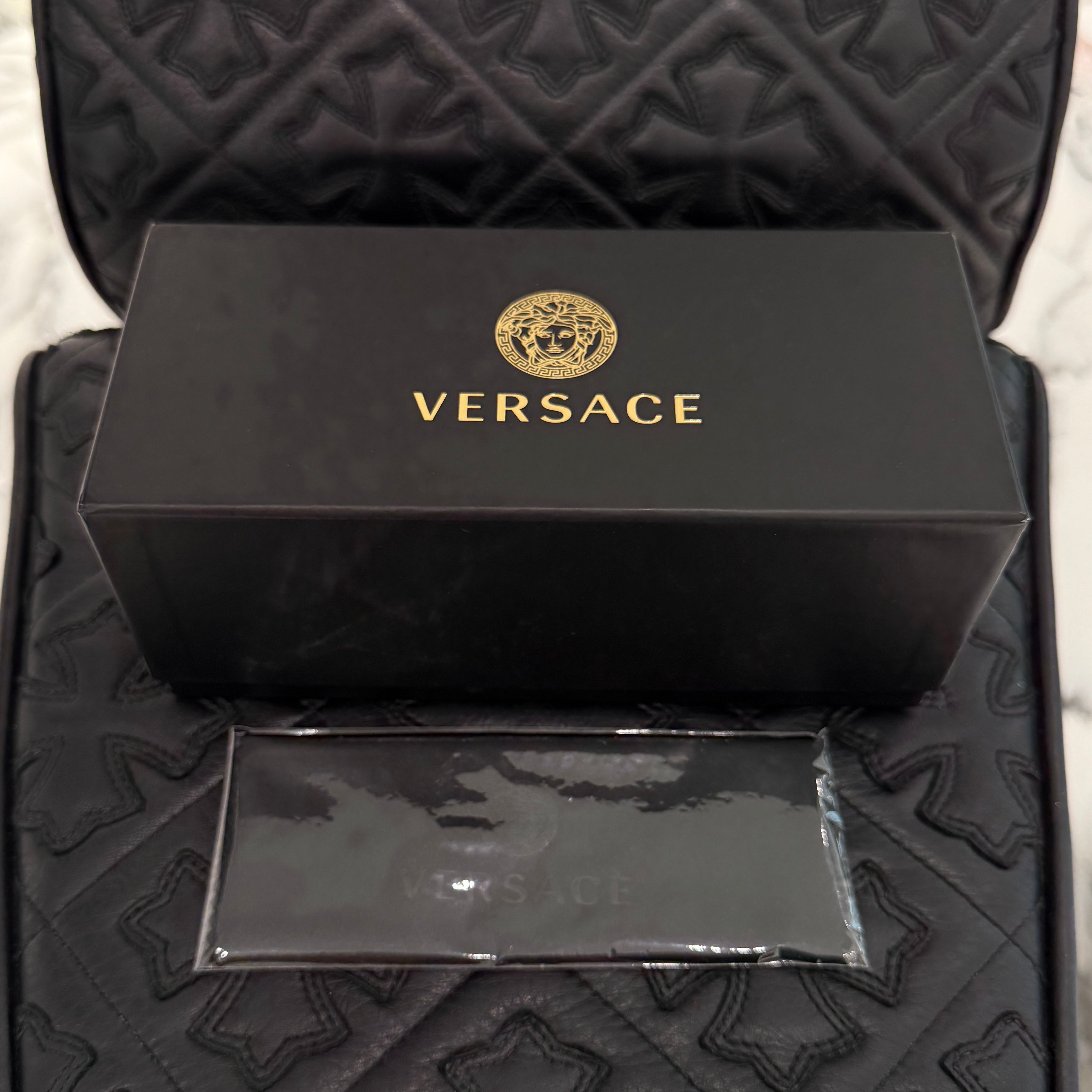 VERSACE Mirrored Sunglasses MOD.2258 Size 45/14/125 ヴェルサーチ ミラー サングラス サイズ45/14/125