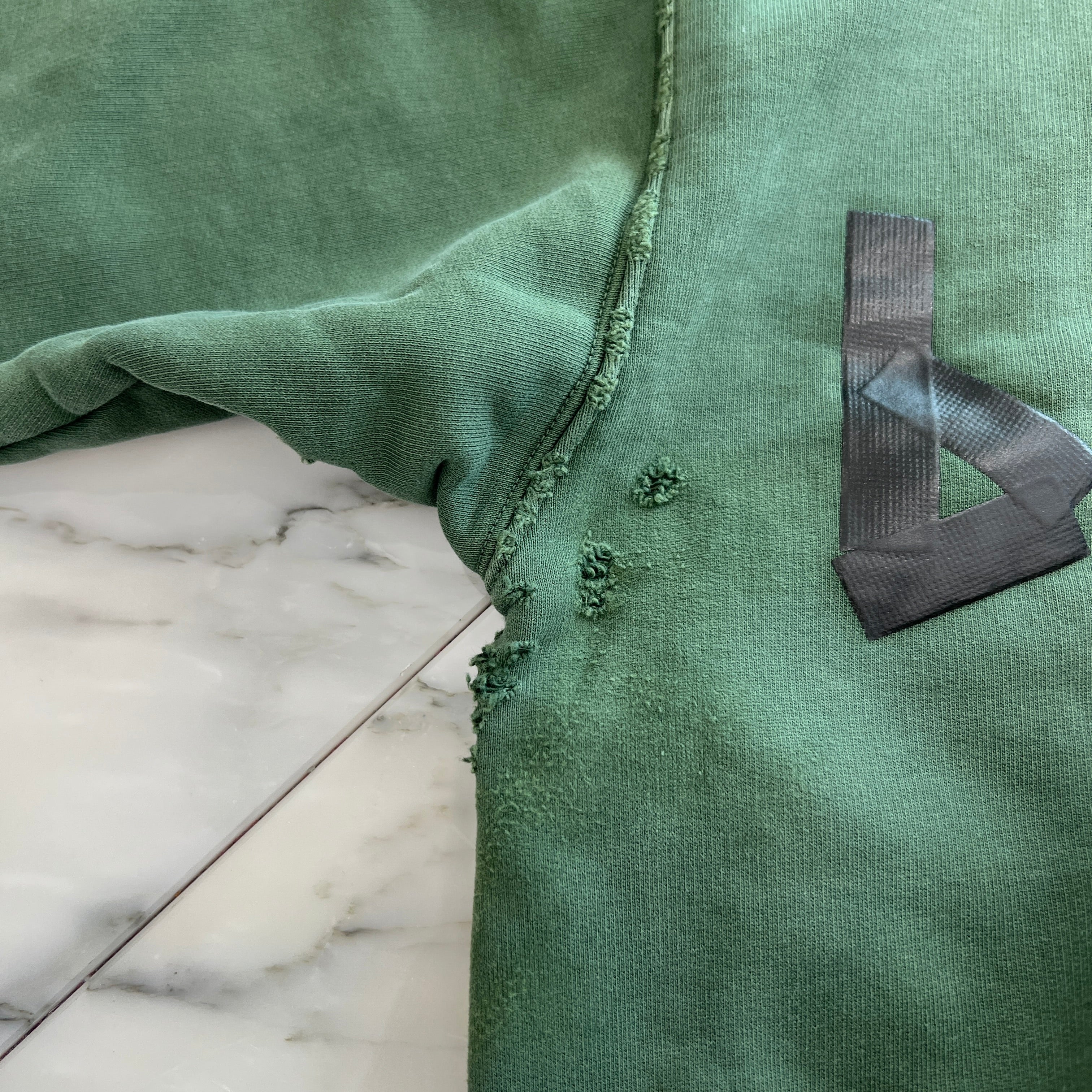 BALENCIAGA 2023SS Tape Logo Ripped Pocket Pullover Hoodie 744441 TQVQ9 Size XS バレンシアガ テープロゴ リップドポケット プルオーバーフーディー サイズXS